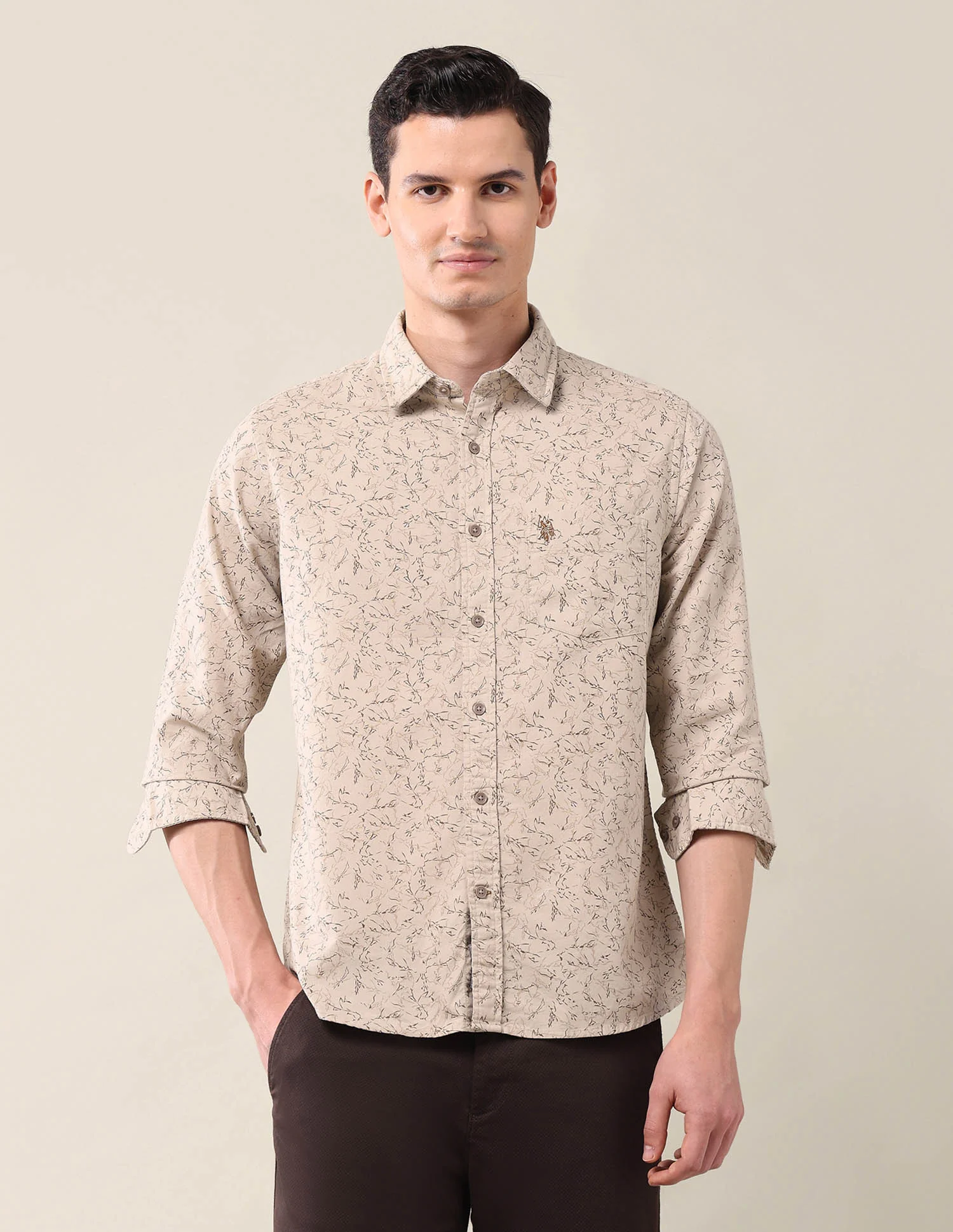 All-Over Printed Tailored Fit Shirt - Image 6