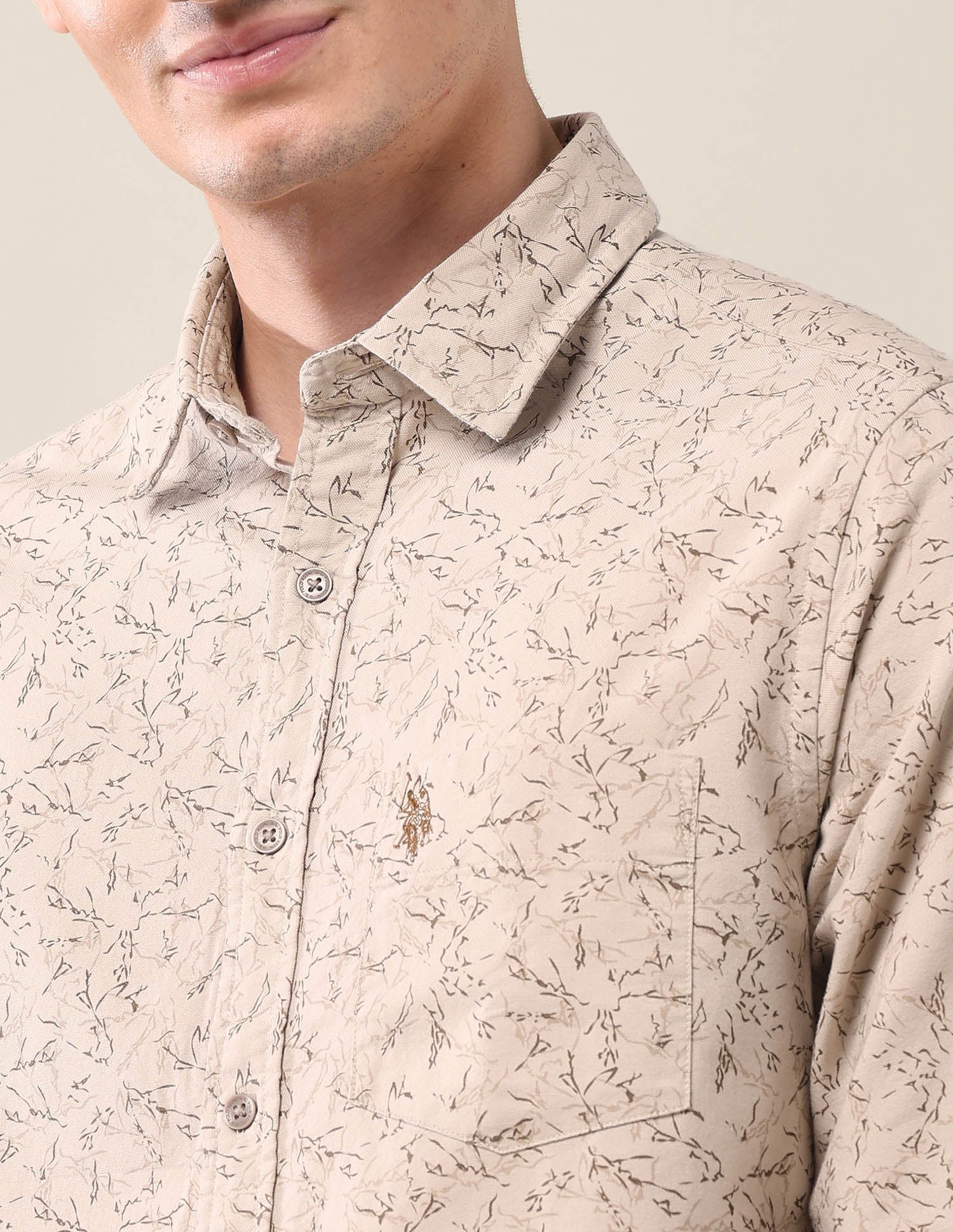 All-Over Printed Tailored Fit Shirt - Image 7