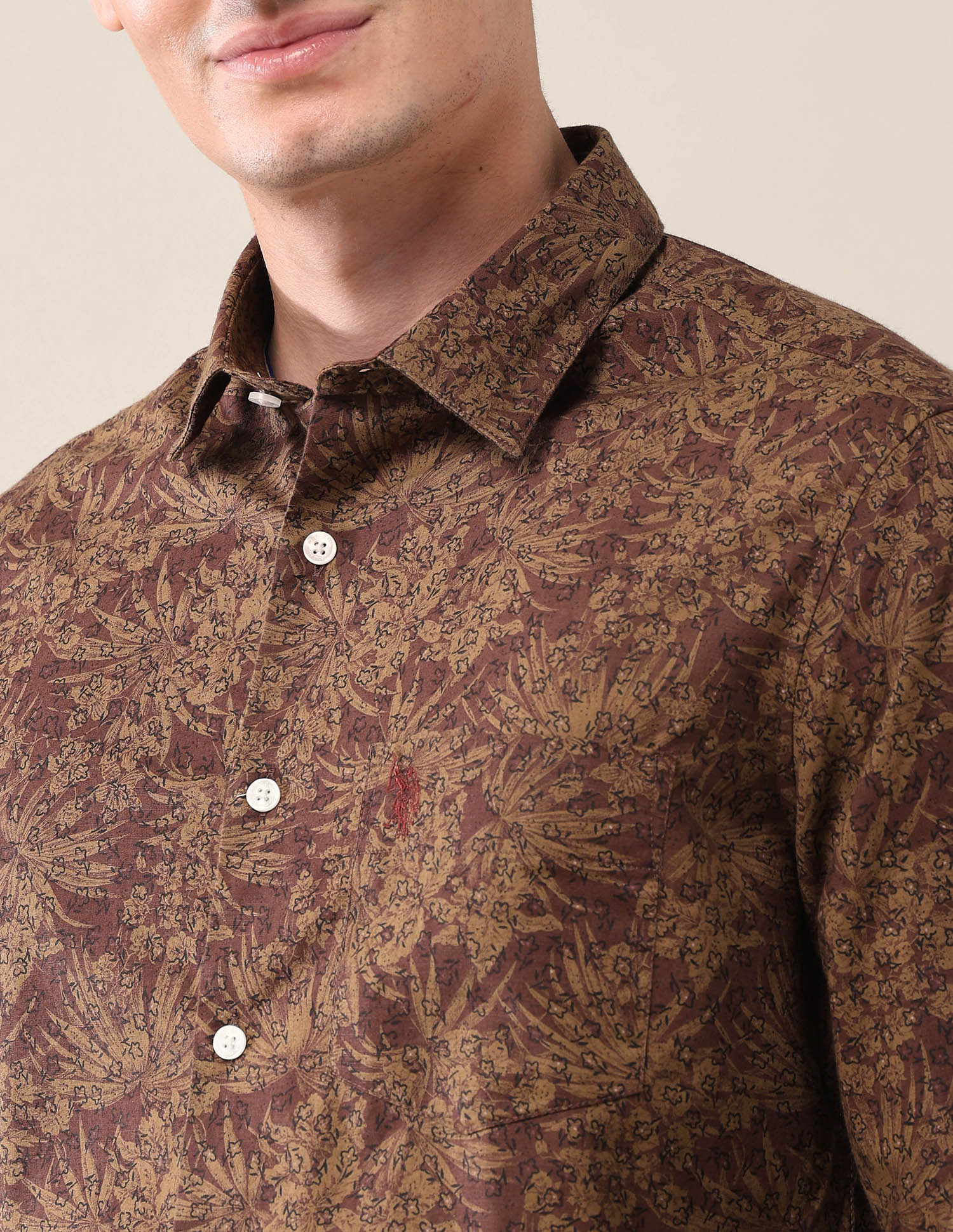 All-Over Printed Tailored Fit Shirt - Image 7