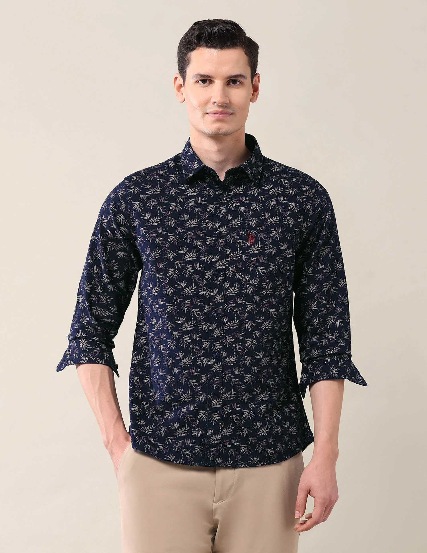 All-Over Printed Tailored Fit Shirt - Image 6