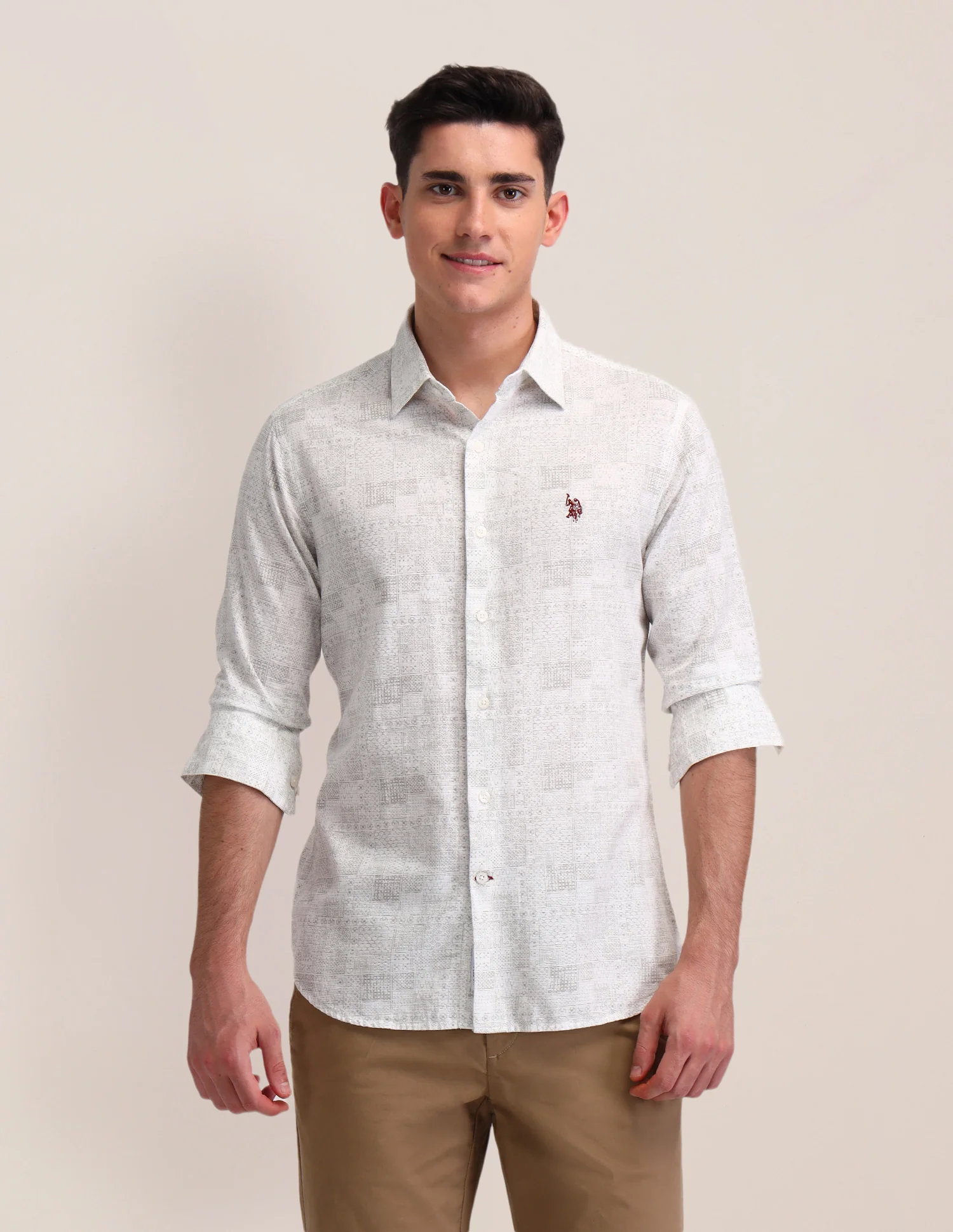 All-Over Printed Tailored Fit Shirt - Image 6