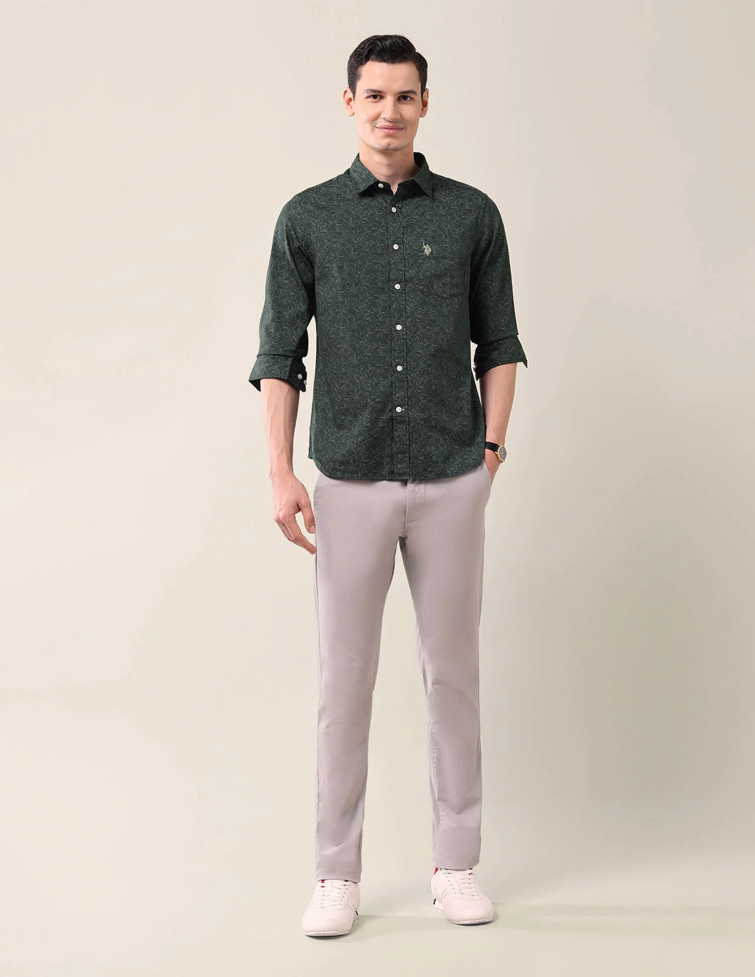 All-Over Printed Tailored Fit Shirt - Image 3