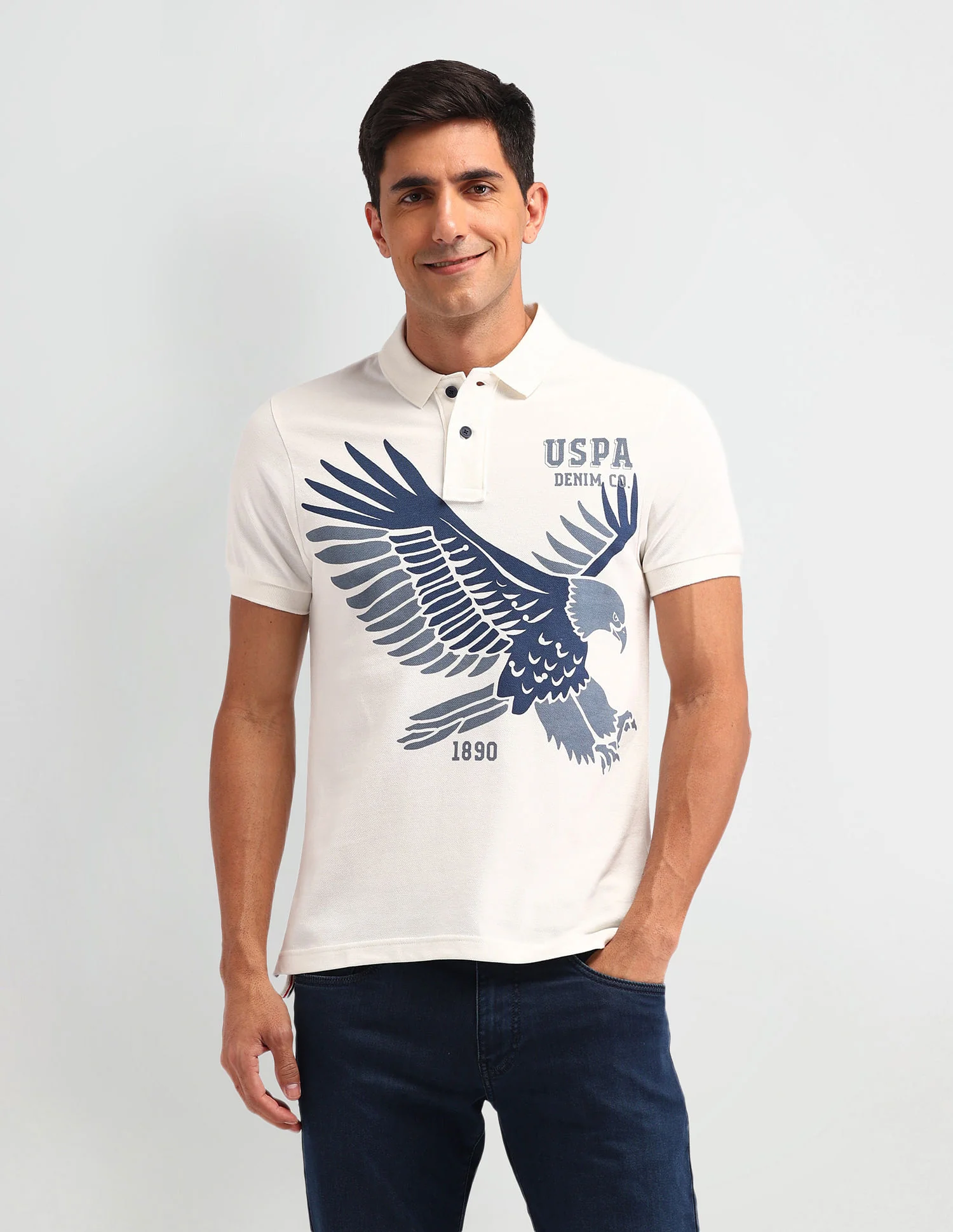 Americana Muscle Fit Brand Polo Shirt - Image 6