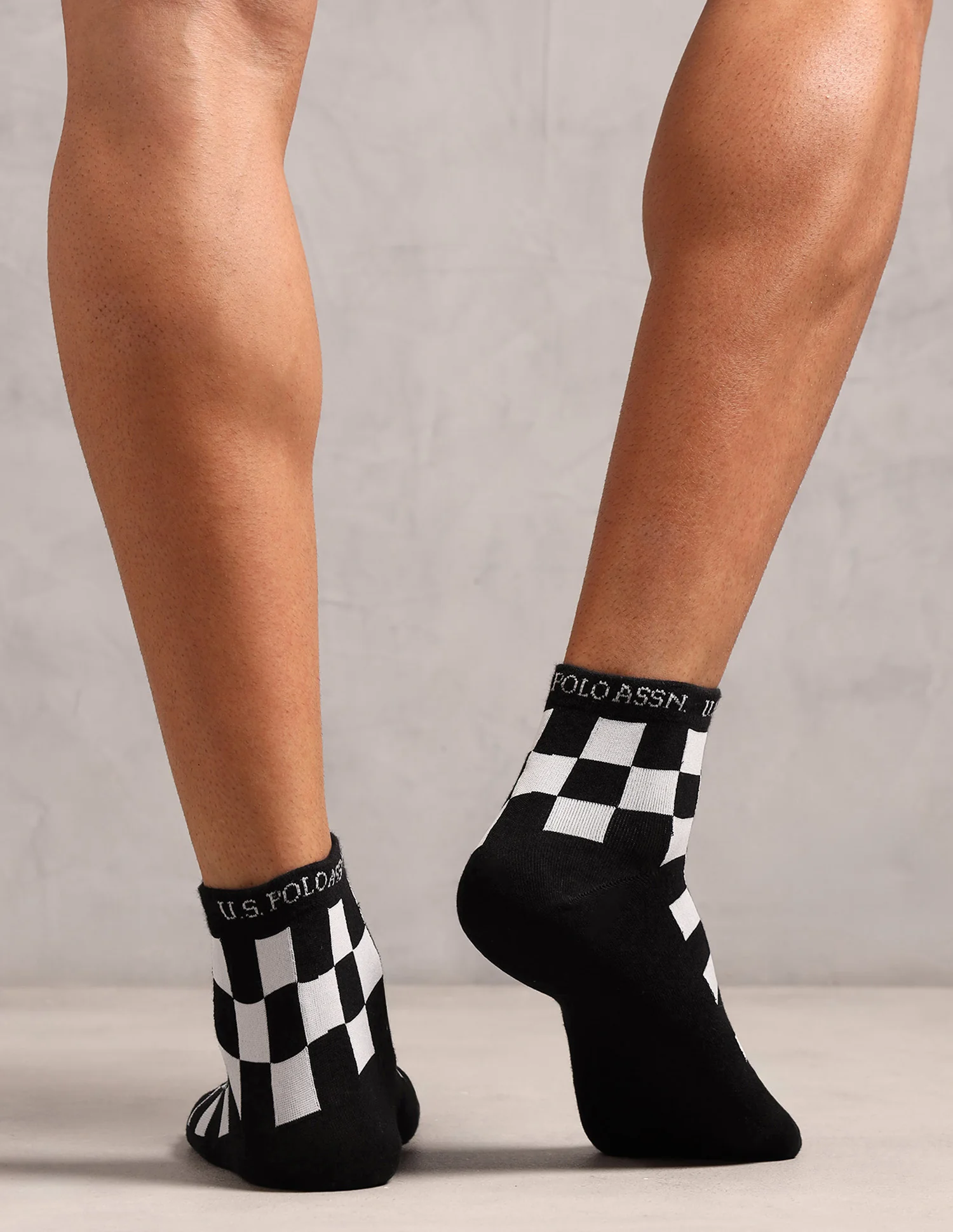 Ankle Length Cotton Stretch ES008 Socks - Pack Of 3 - Image 4