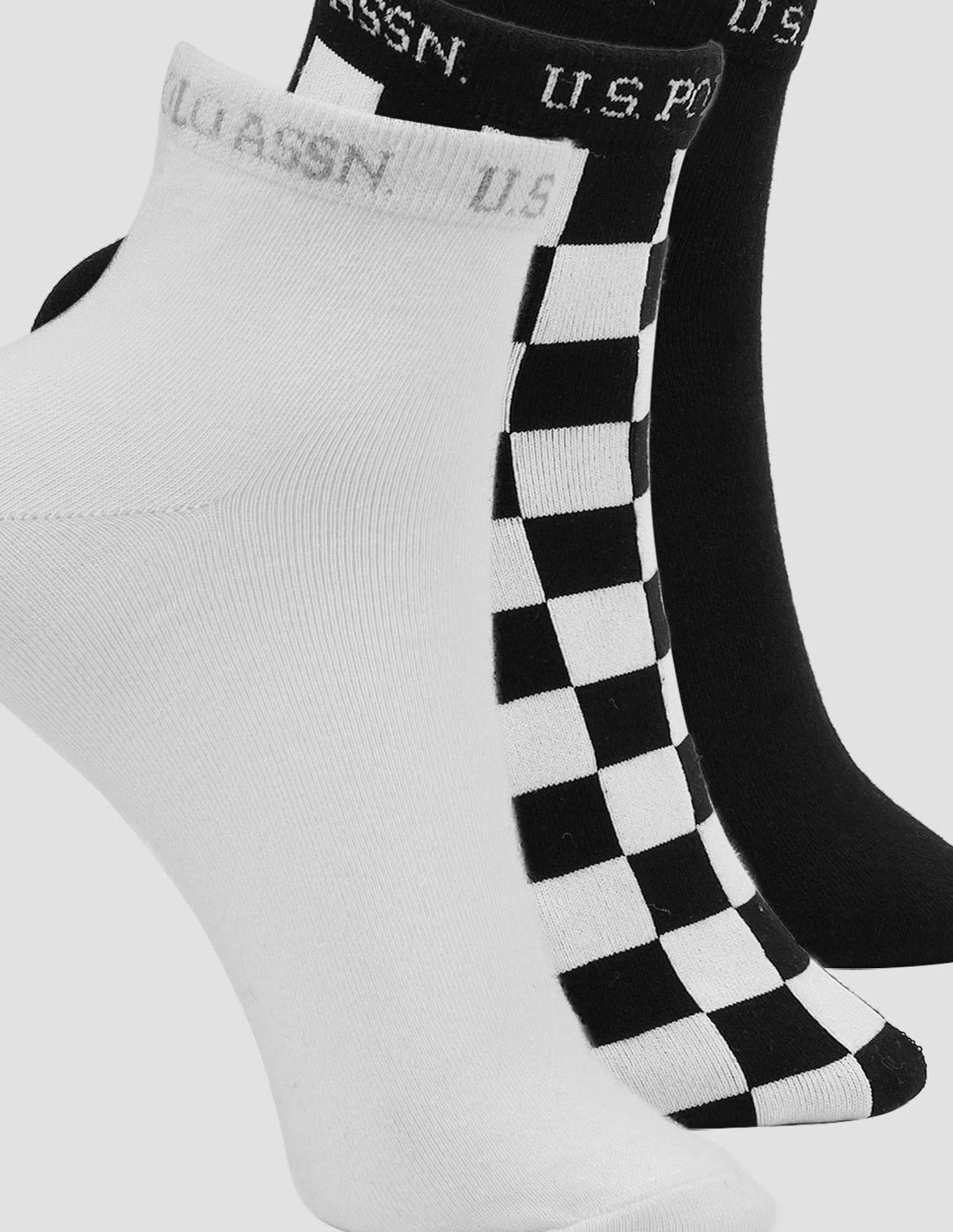 Ankle Length Cotton Stretch ES008 Socks - Pack Of 3 - Image 7