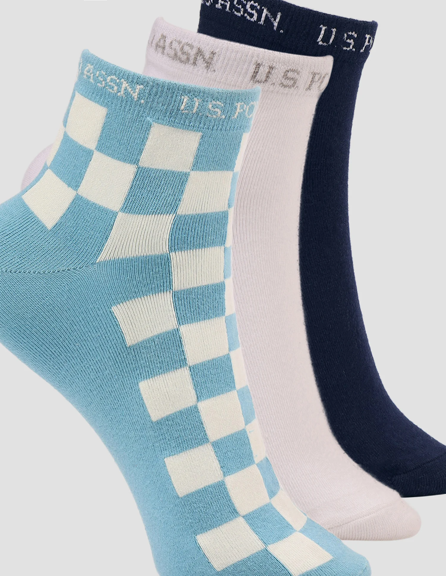 Ankle Length Cotton Stretch ES008 Socks - Pack Of 3 - Image 7