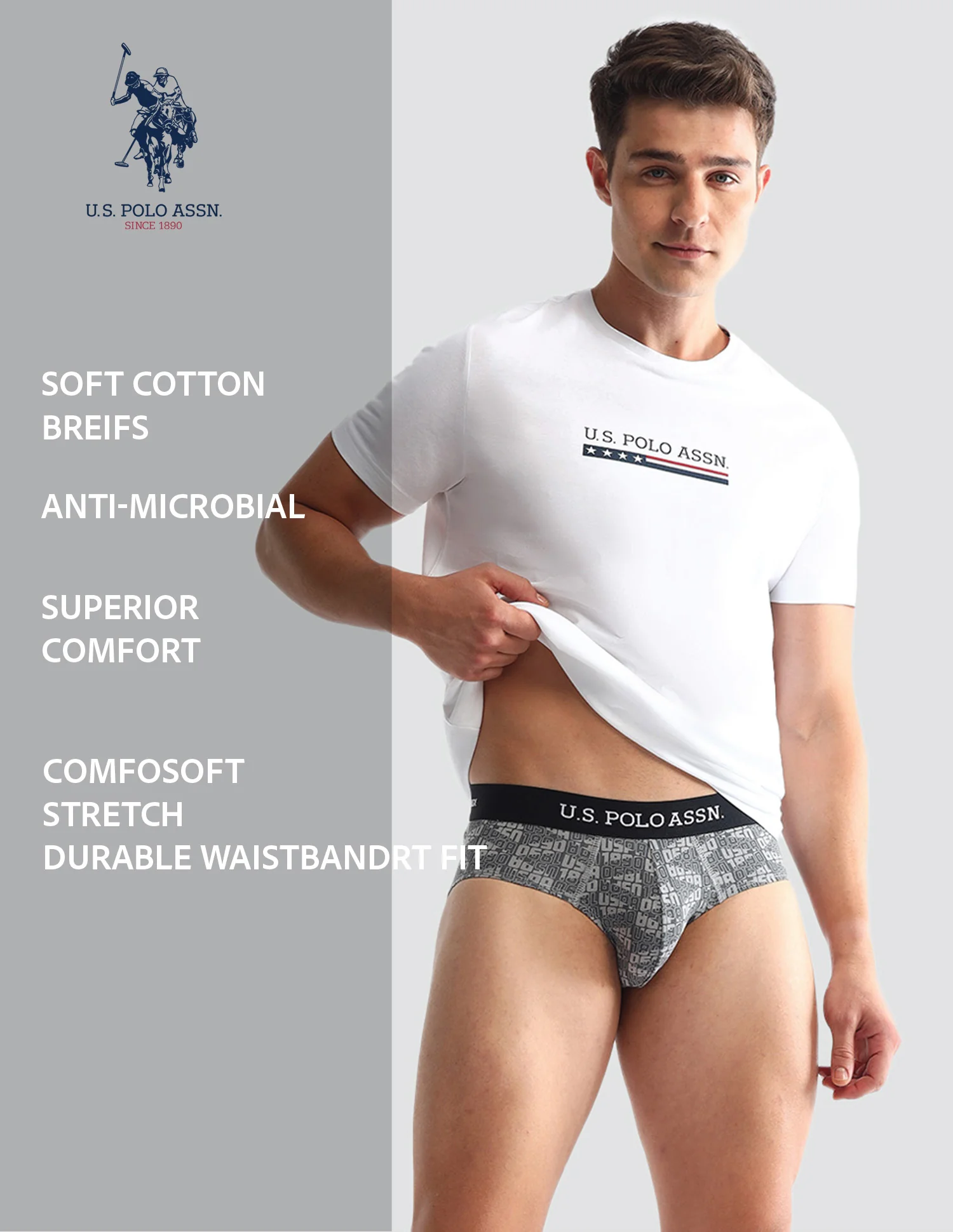 Anti Microbial Printed OEB14 Briefs - Pack Of 3 - Image 13