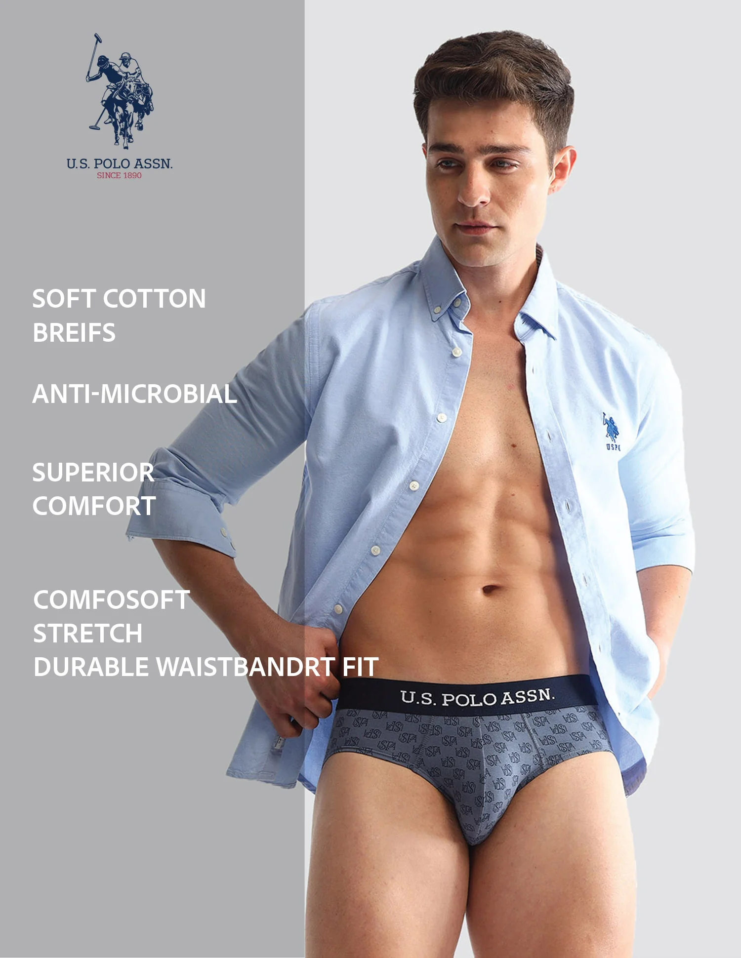 Anti Microbial Printed OEB14 Briefs - Pack Of 3 - Image 12