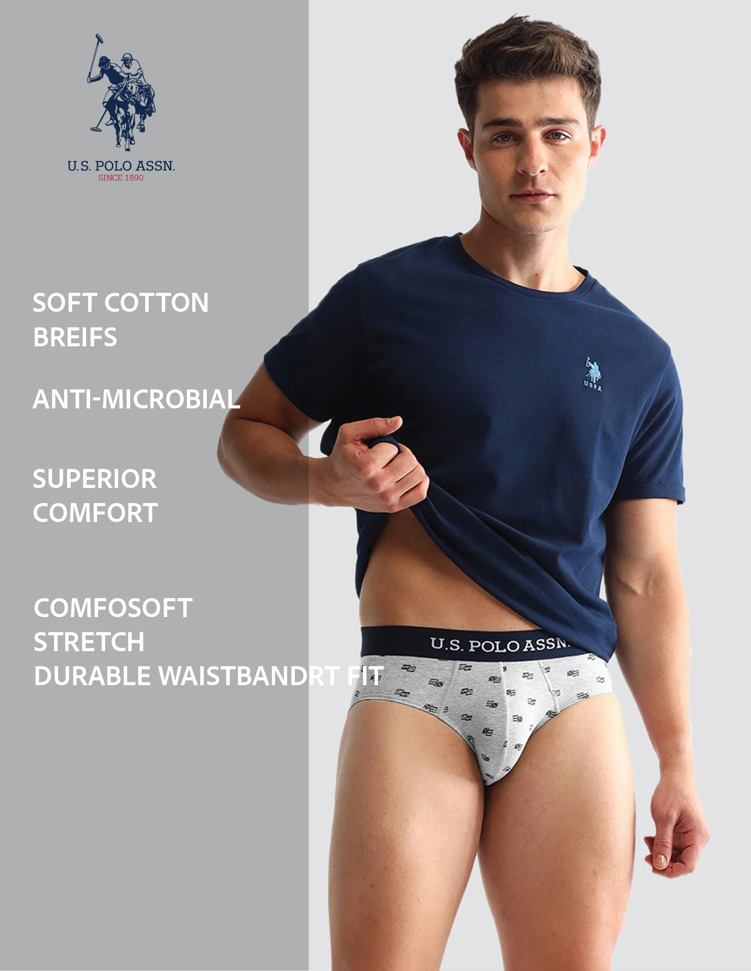 Anti Microbial Printed OEB14 Briefs - Pack Of 3 - Image 12