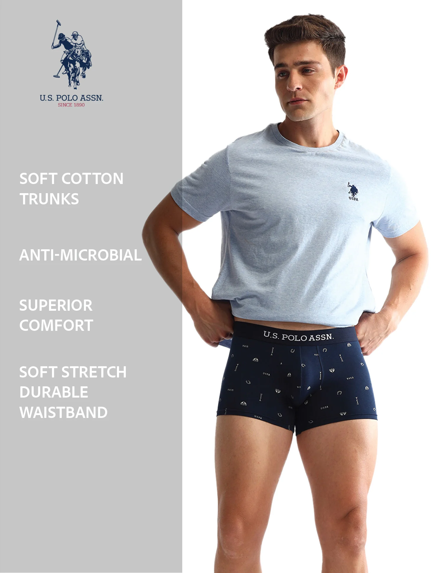 Pack Of 3 Anti-Microbial Underwear Trunks - OET14-NGN-P3 - Image 12