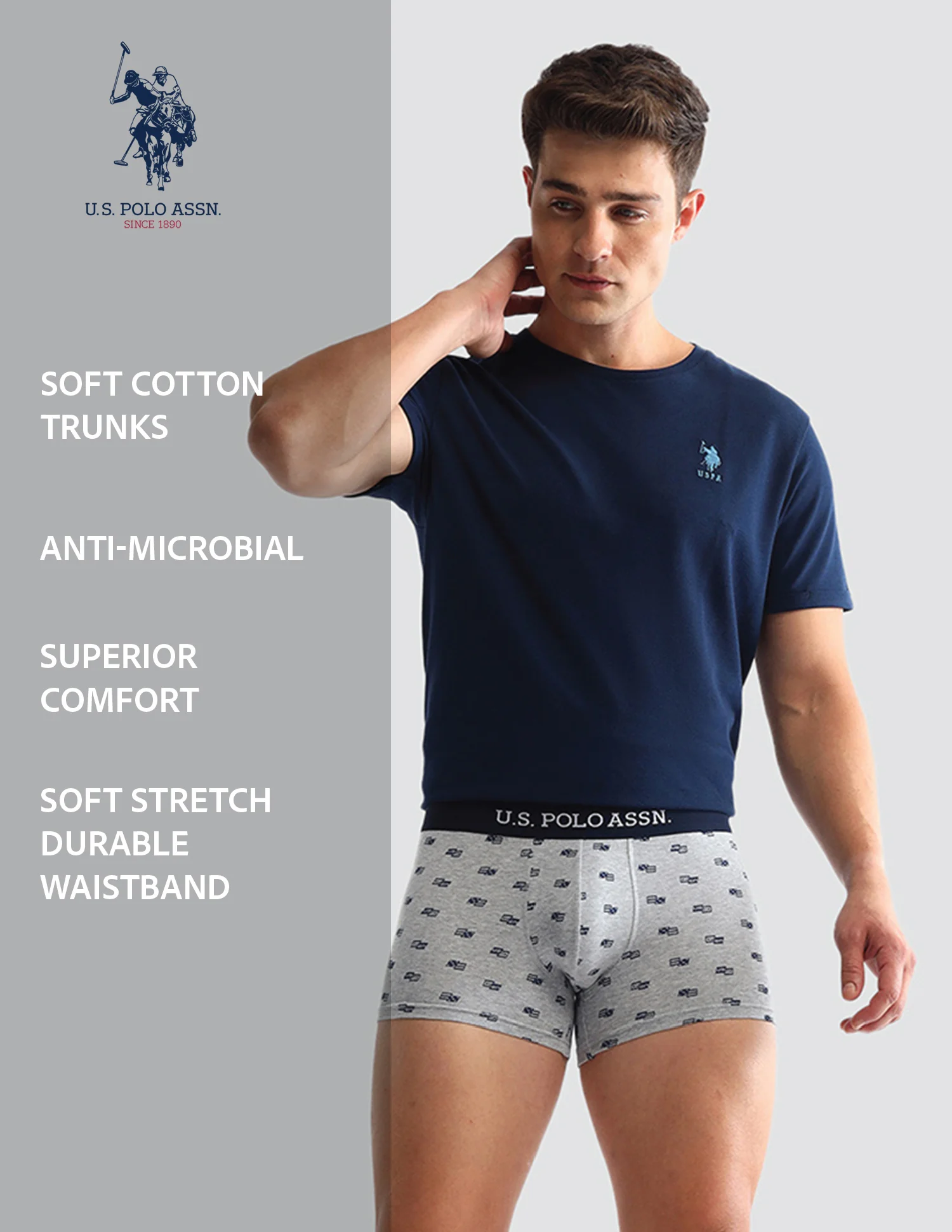 Anti Microbial Printed OET14 Trunks - Pack Of 3 - Image 12