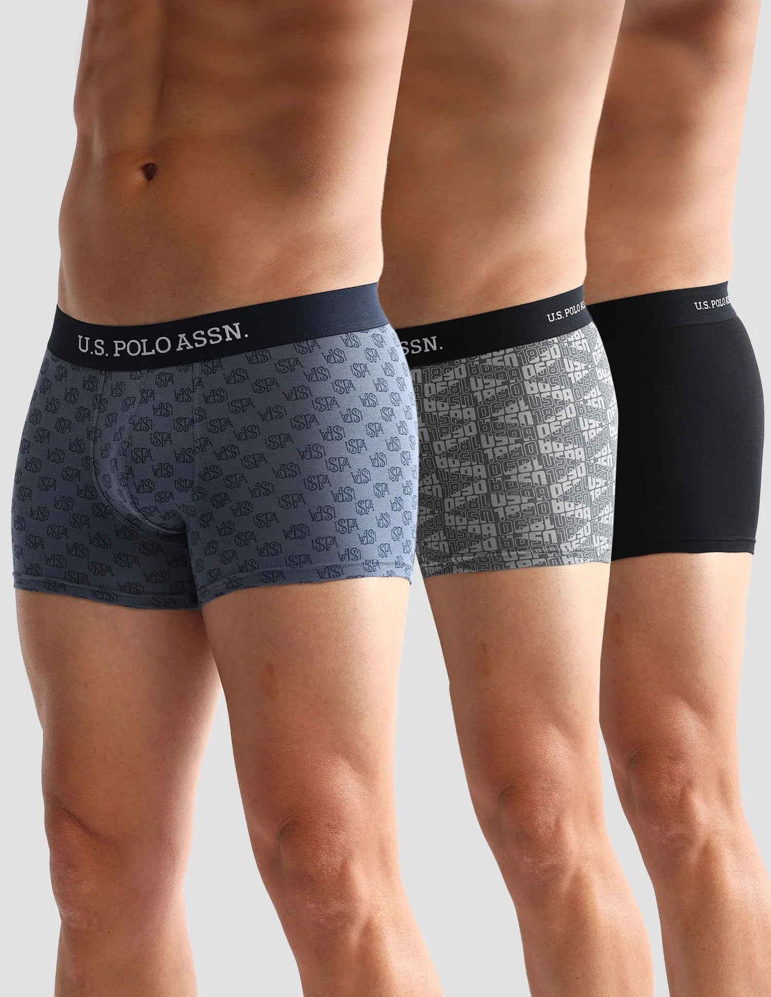 Men Pack Of 3 Anti-Microbial Underwear Trunks - OET14-GBZ-P3 - Image 8