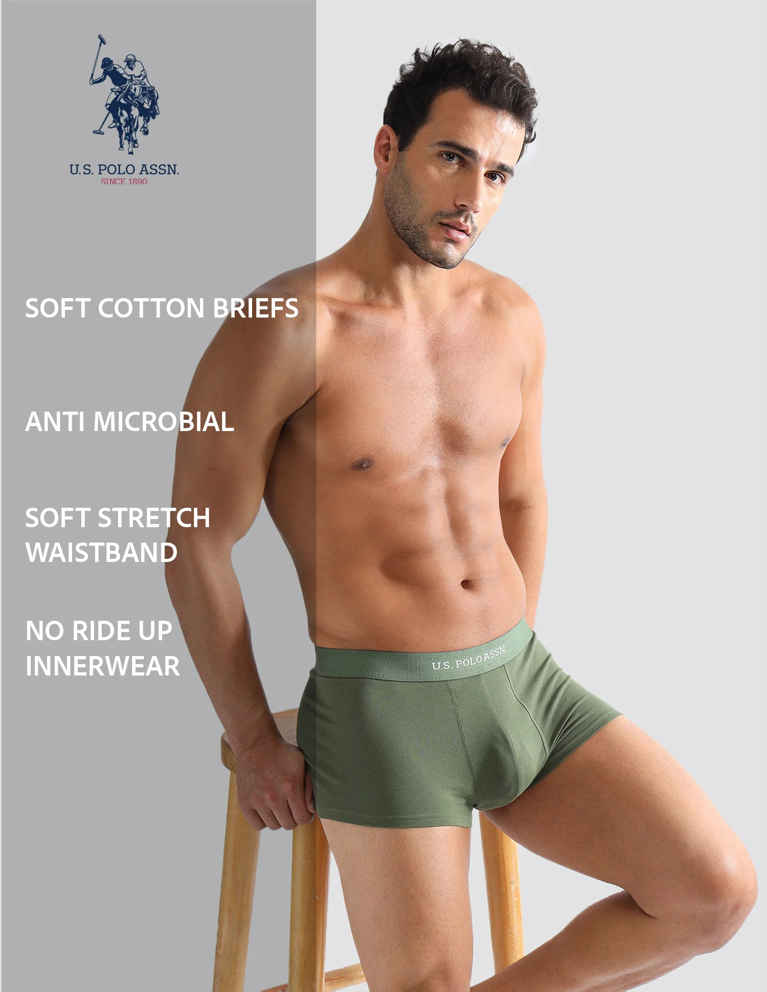 Anti Microbial Solid ET006 Trunks - Pack of 1 - Image 8