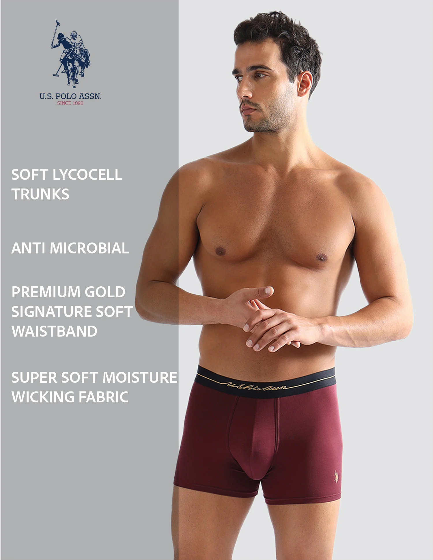 Anti Microbial Solid PT004 Trunks - Pack of 1 - Image 8