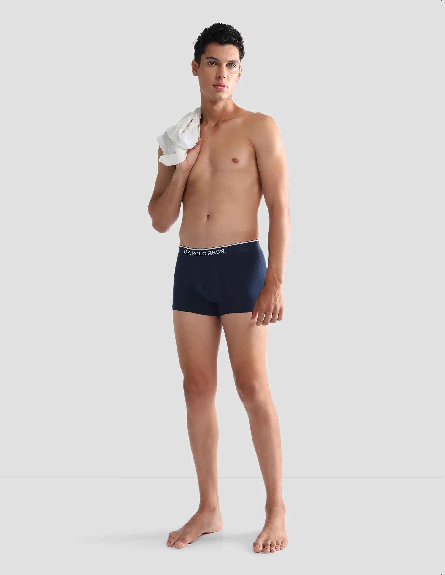 Antibacterial Solid ET004 Trunks - Pack Of 3 - Image 3