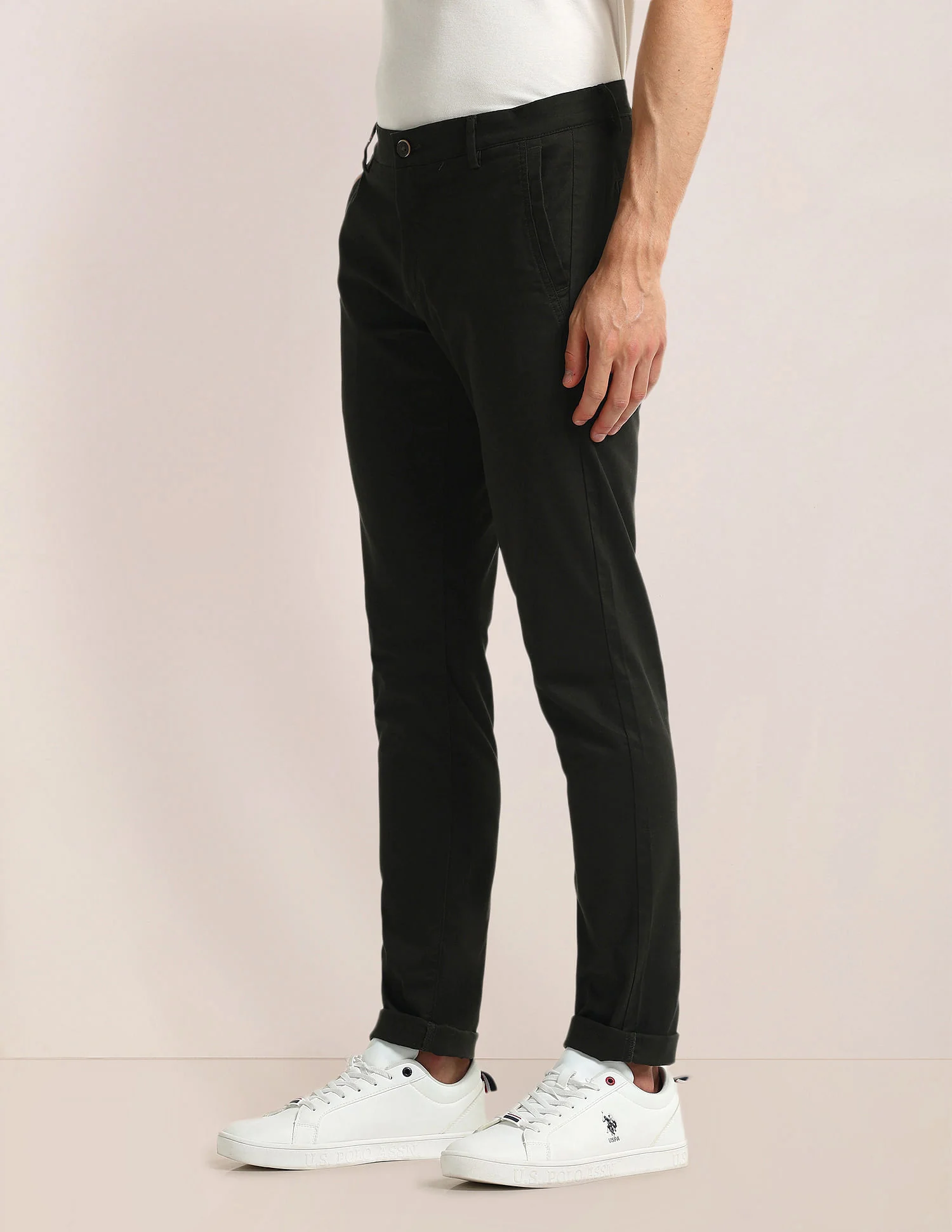 Austin Fit Solid Trousers - Image 3