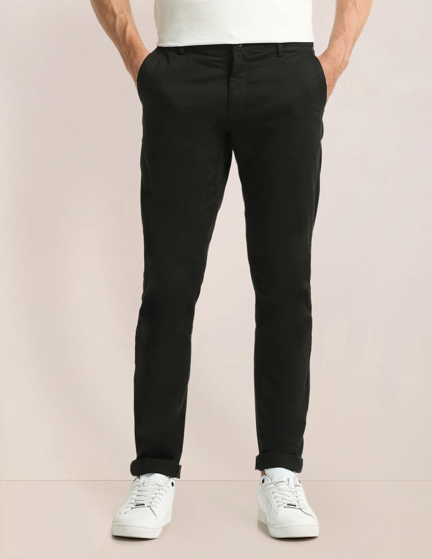 Austin Fit Solid Trousers - Image 5