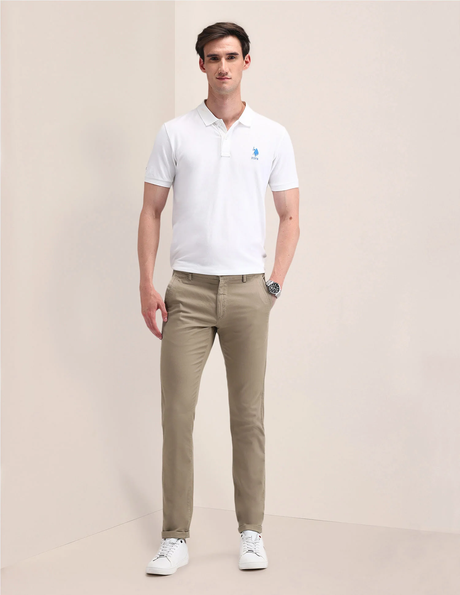 Austin Fit Solid Trousers - Image 3