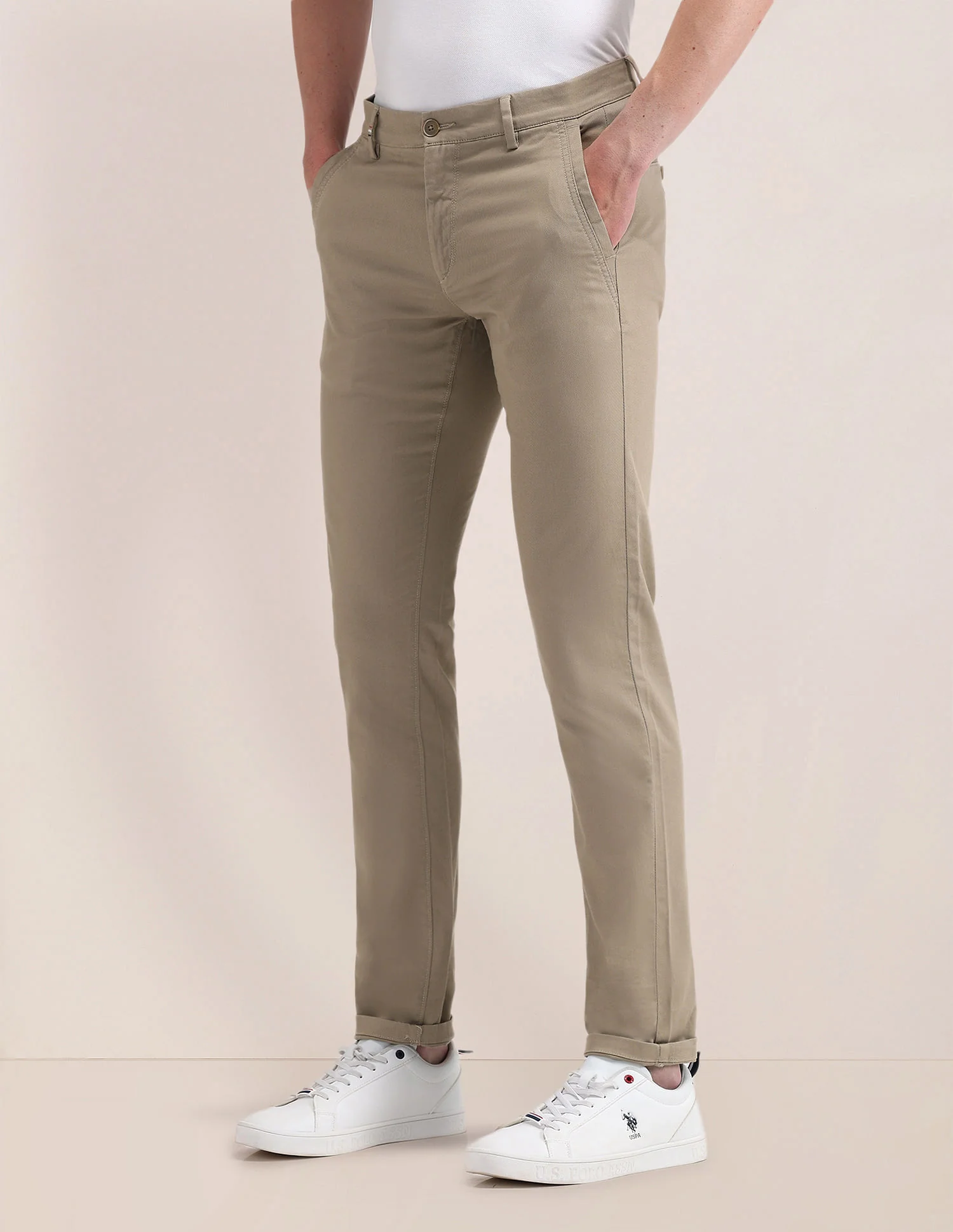 Austin Fit Solid Trousers - Image 4