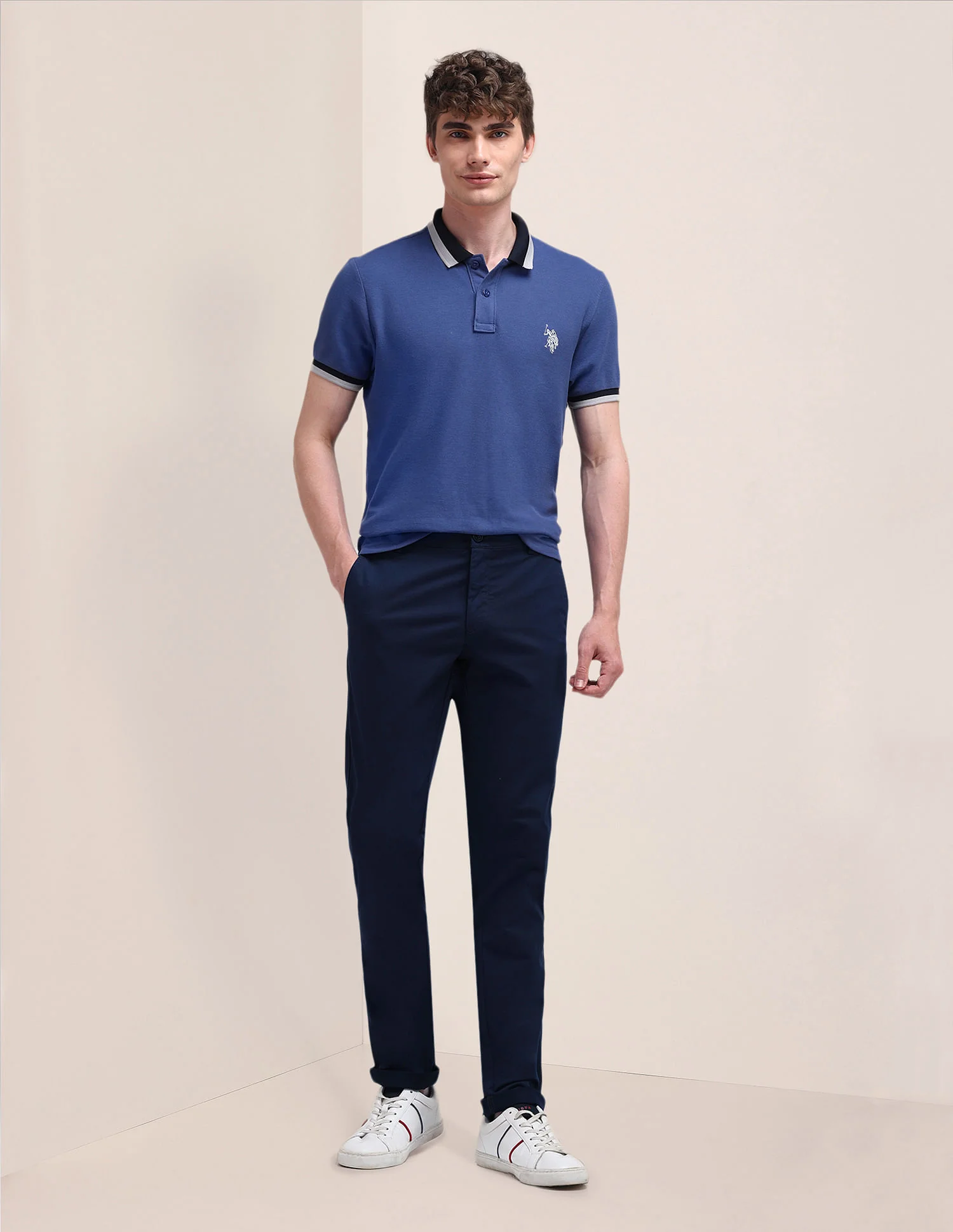 Austin Fit Solid Trousers - Image 3