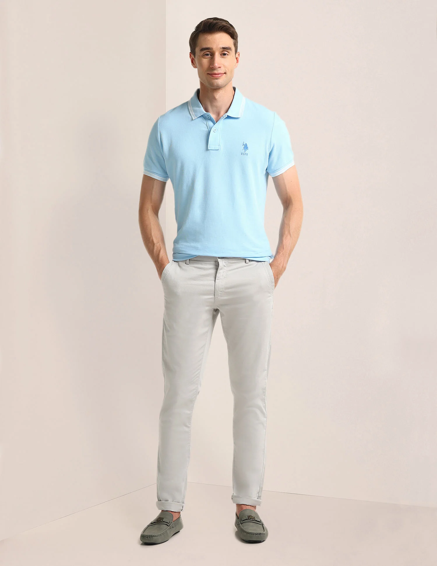 Austin Fit Solid Trousers - Image 3