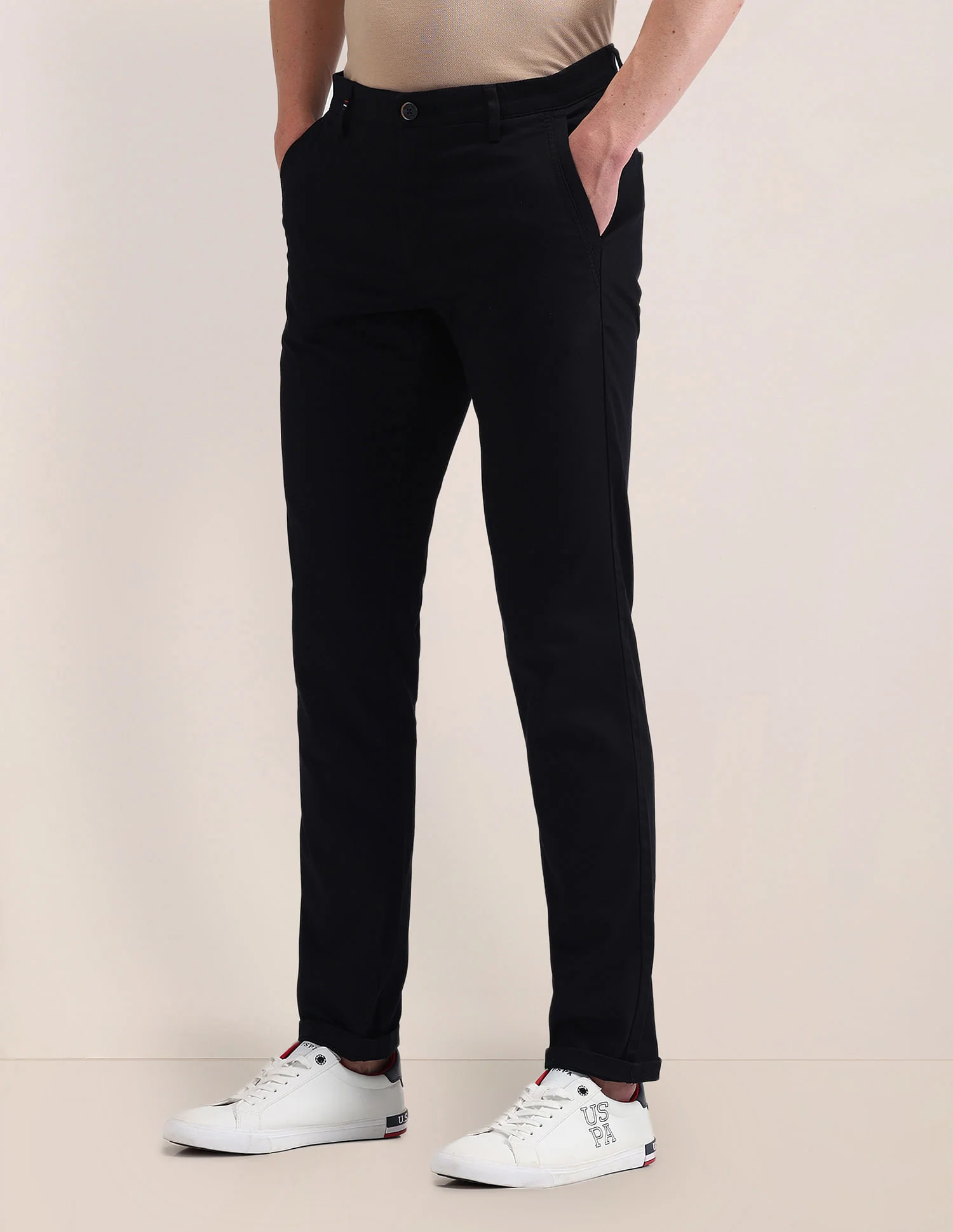 Austin Fit Solid Trousers - Image 4
