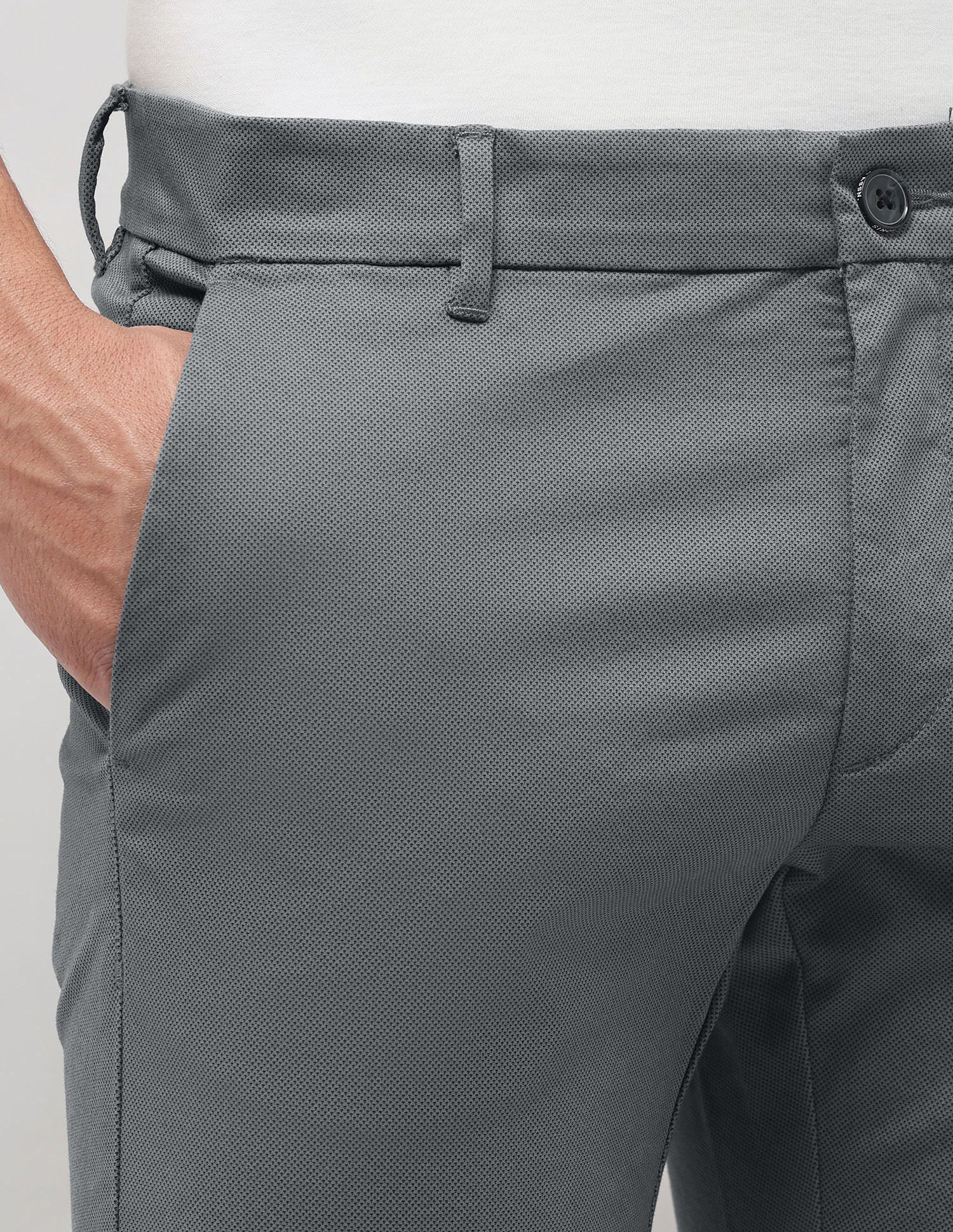 Austin Slim Fit All Over Printed Trousers - Image 7