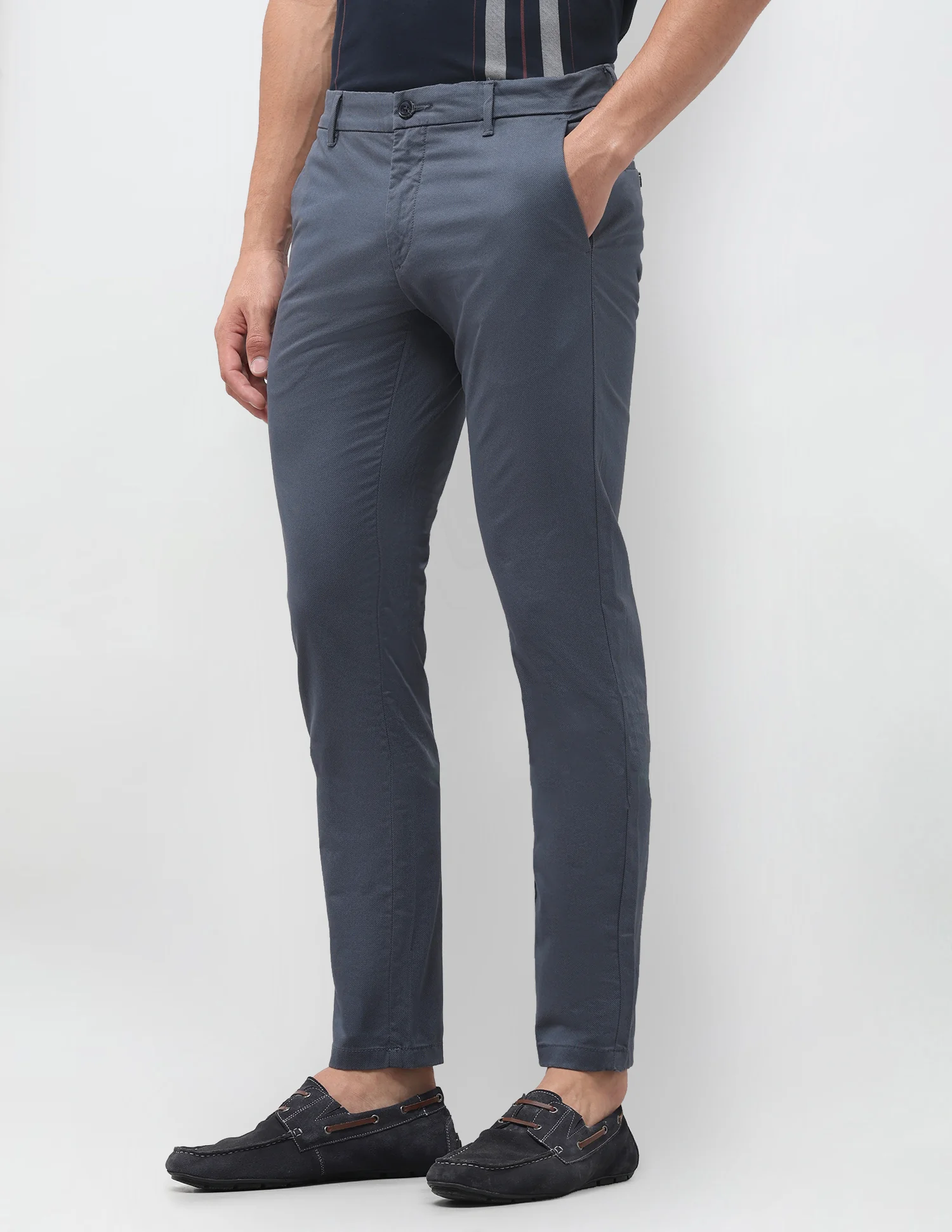 Austin Slim Fit All Over Printed Trousers - Image 4