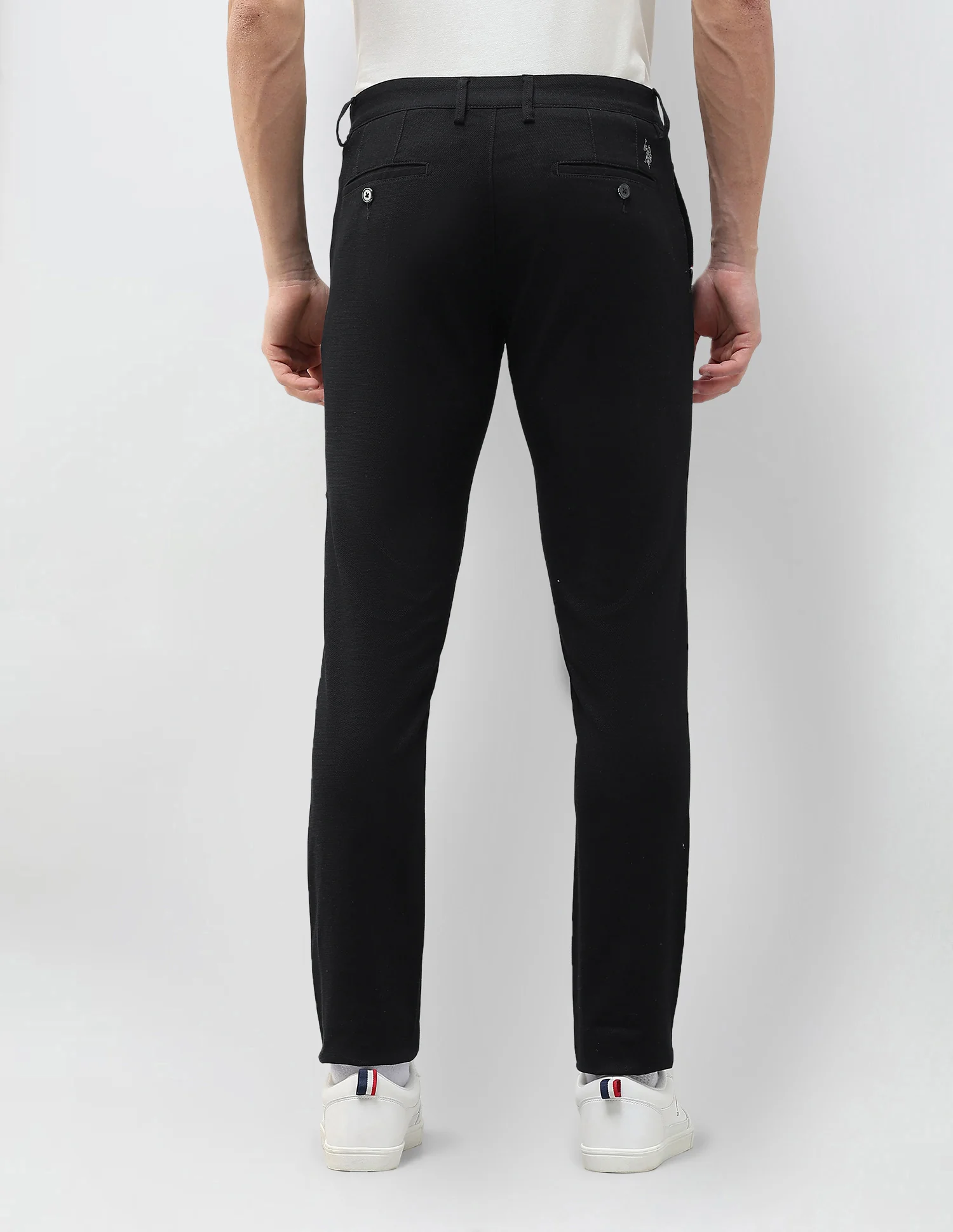 Austin Slim Fit Dobby Trousers - Image 5