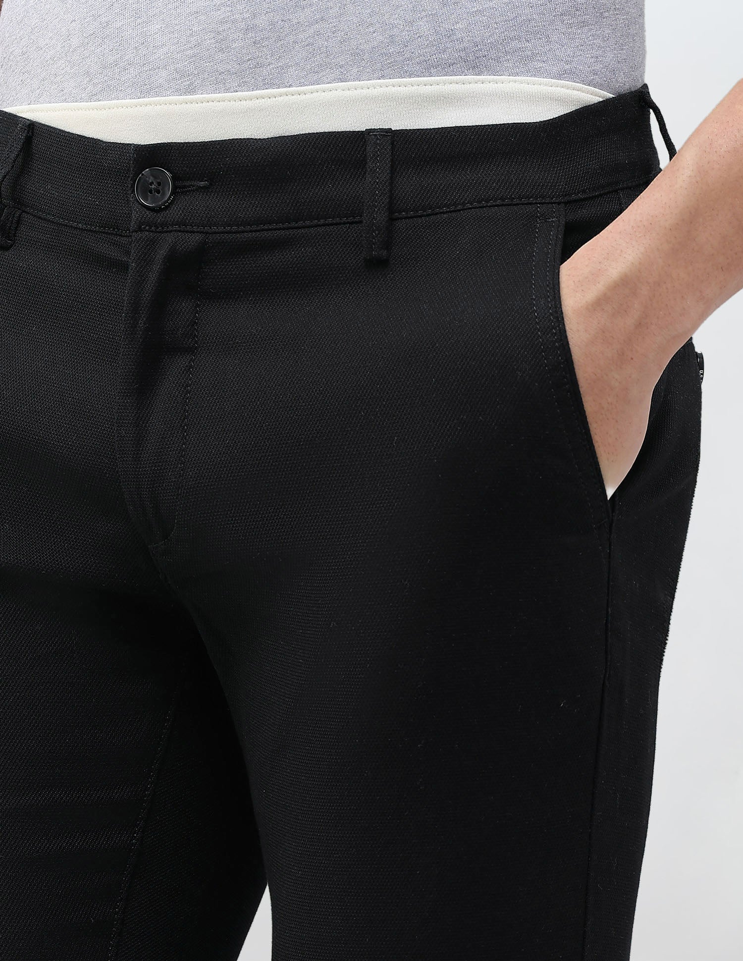Austin Slim Fit Dobby Trousers - Image 7