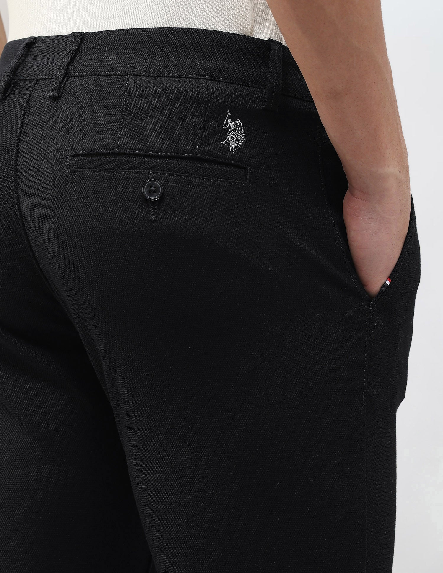 Austin Slim Fit Dobby Trousers - Image 8
