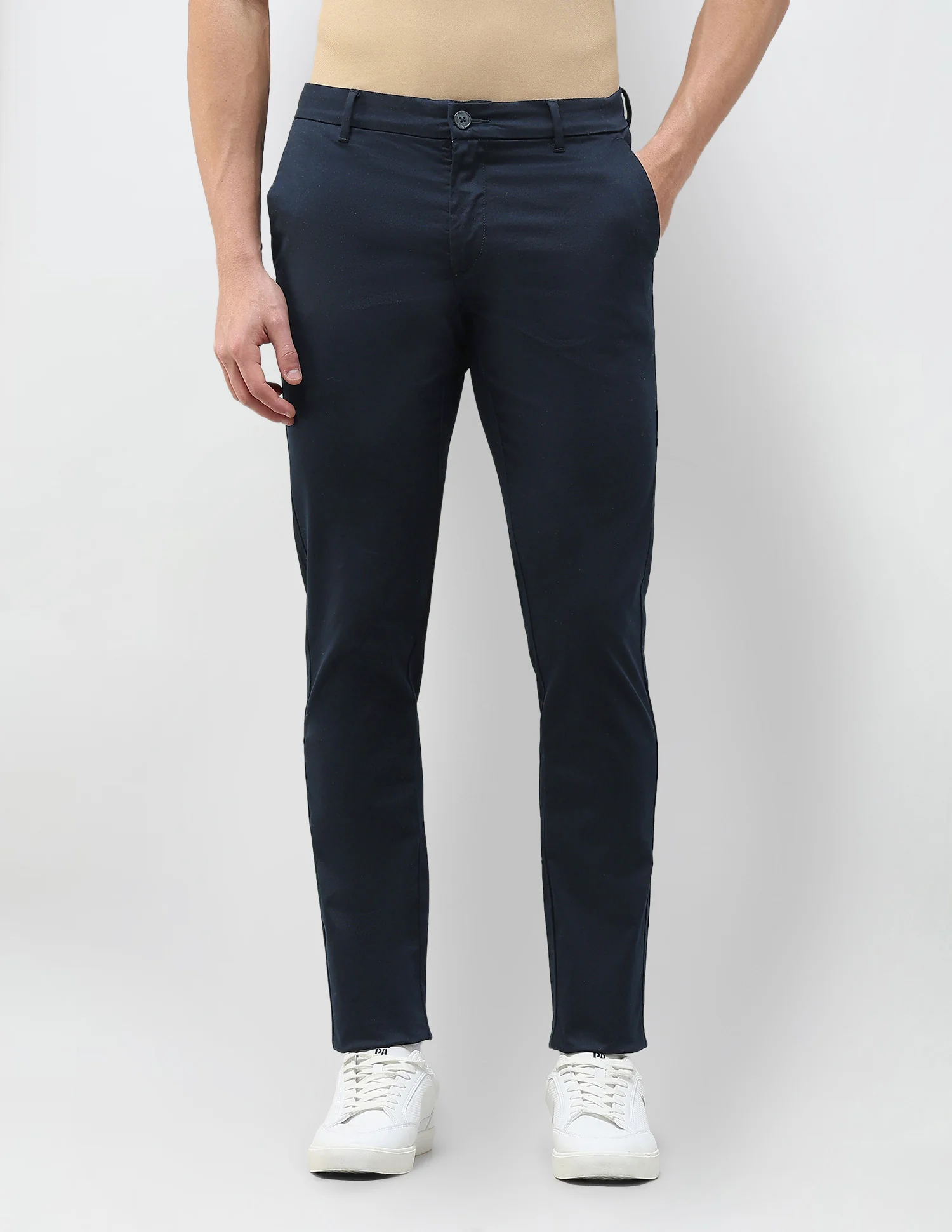 Austin Slim Fit Dobby Trousers - Image 6