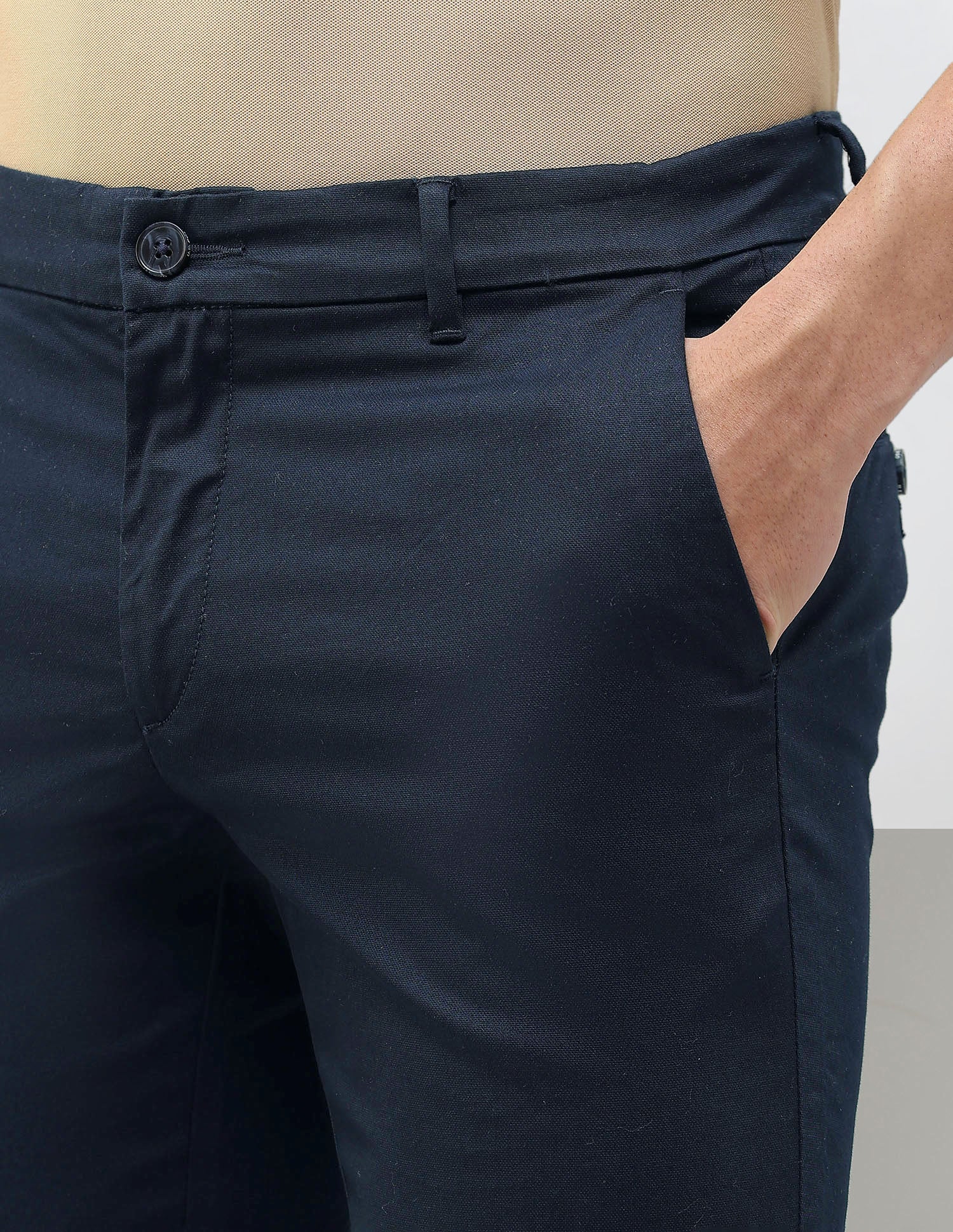 Austin Slim Fit Dobby Trousers - Image 7