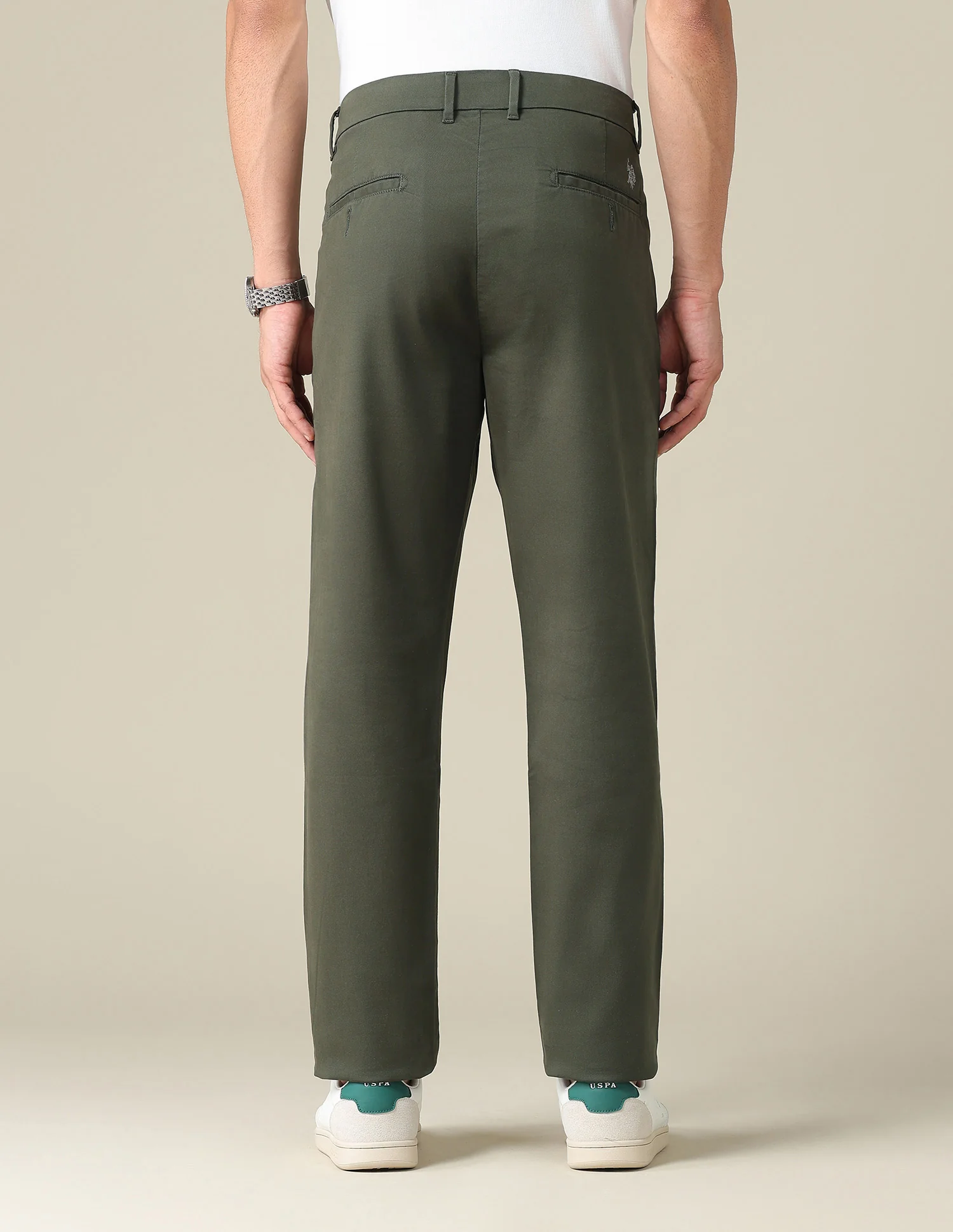 Austin Slim Fit Dobby Trousers - Image 5