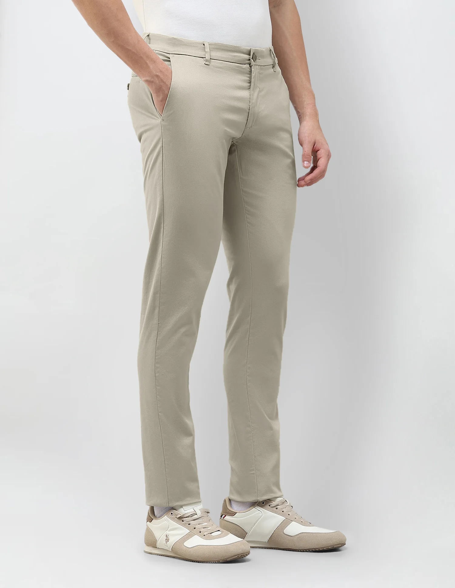 Austin Slim Fit Dobby Trousers - Image 4