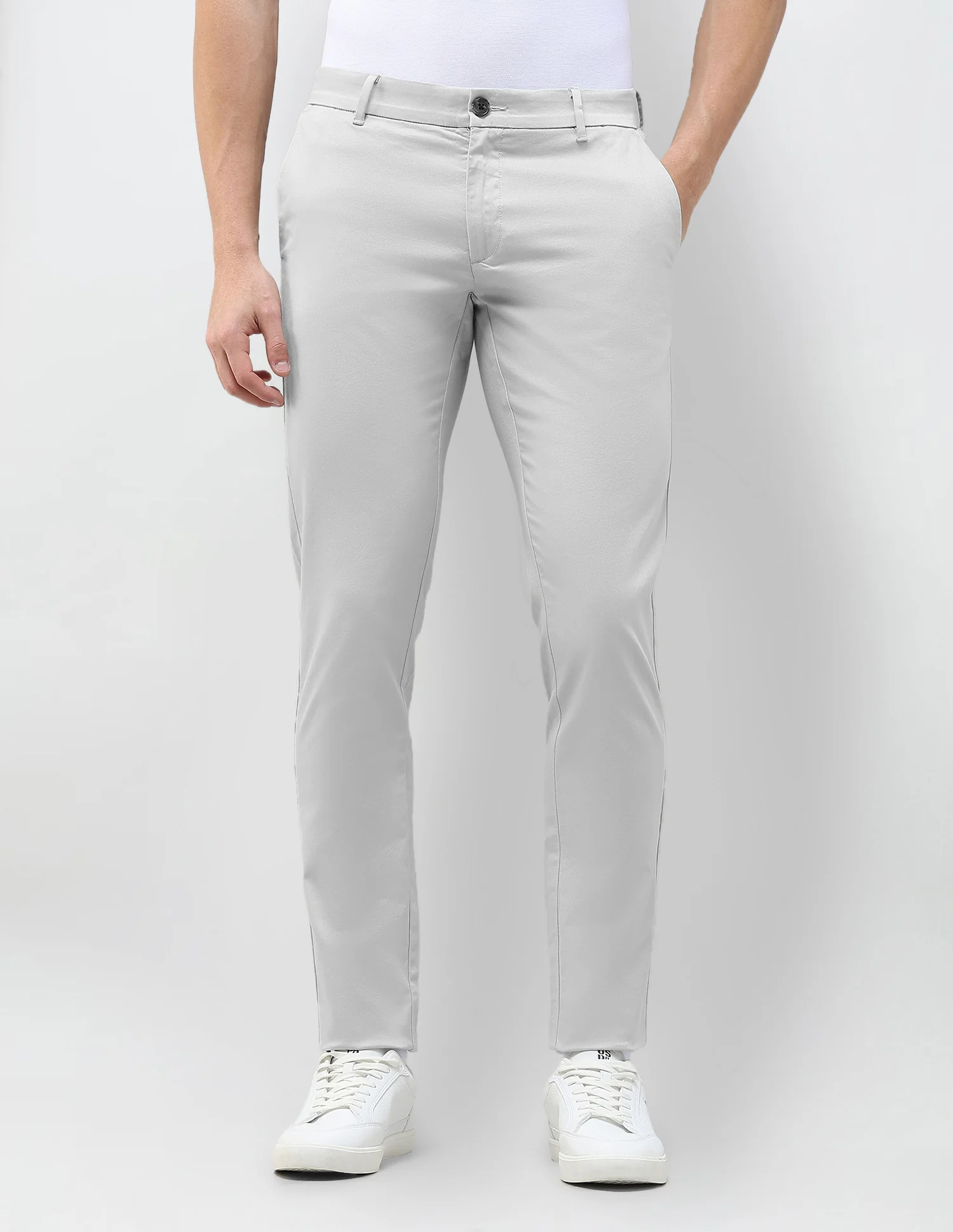 Austin Slim Fit Dobby Trousers - Image 6