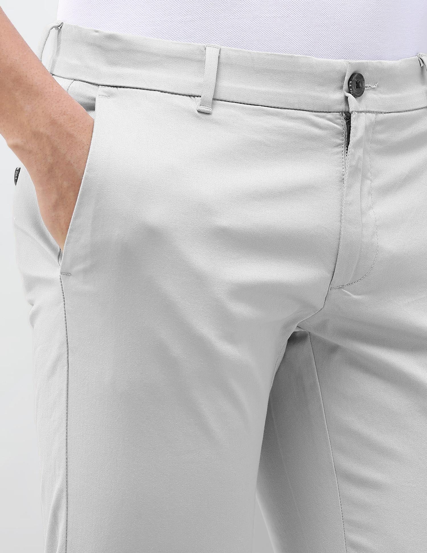 Austin Slim Fit Dobby Trousers - Image 7