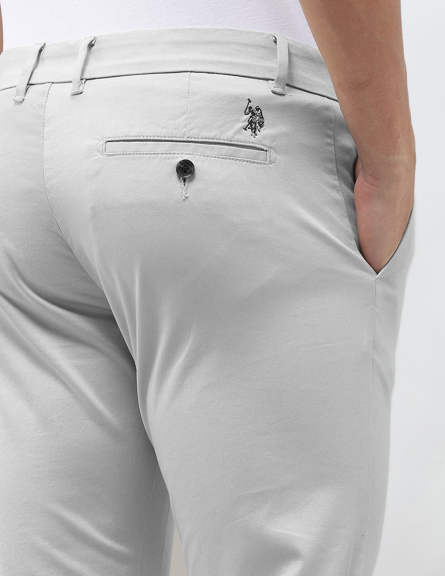 Austin Slim Fit Dobby Trousers - Image 8