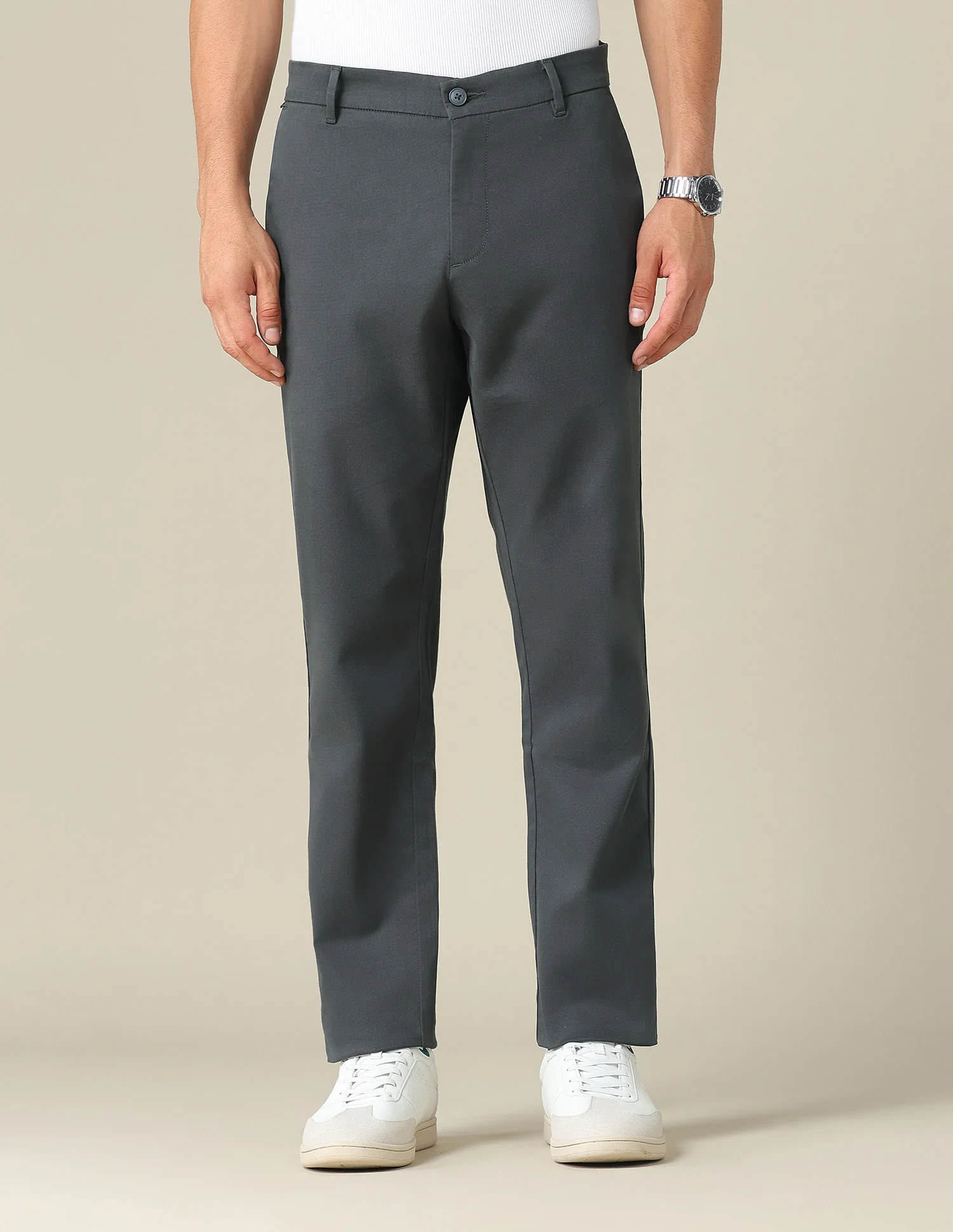 Austin Slim Fit Dobby Trousers - Image 6