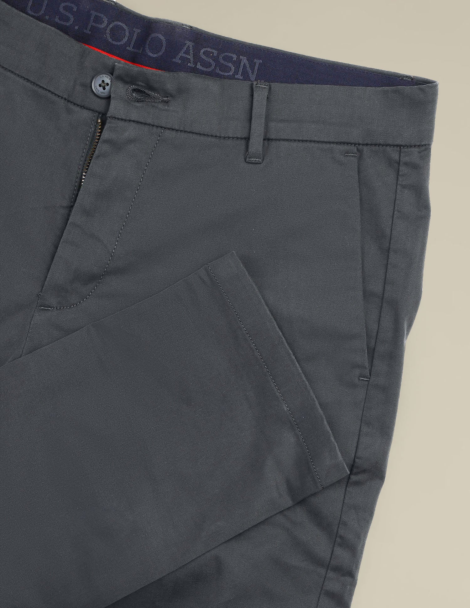 Austin Slim Fit Dobby Trousers - Image 9