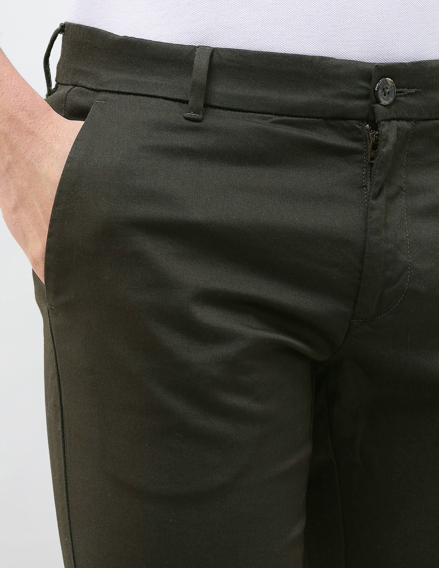 Austin Slim Fit Dobby Trousers - Image 7