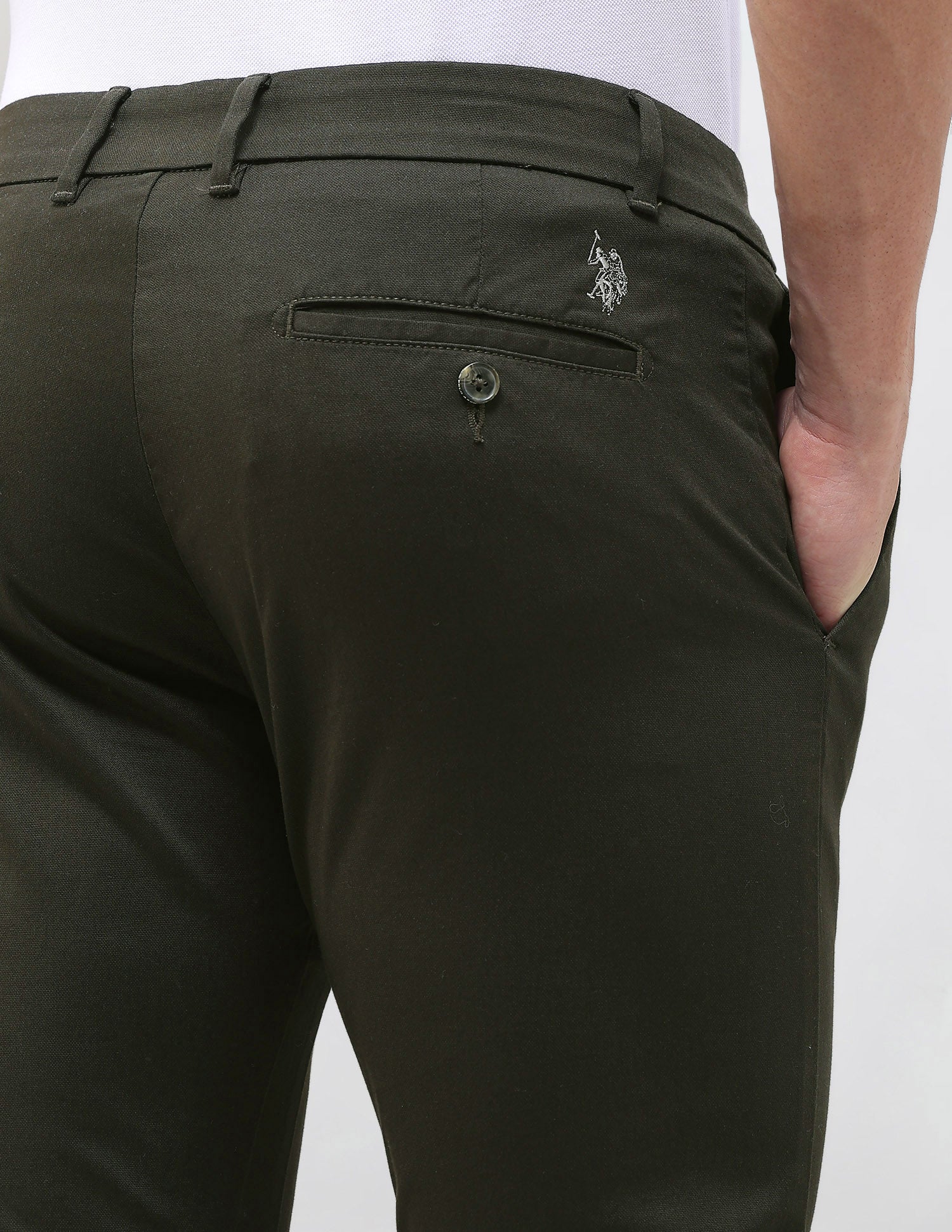 Austin Slim Fit Dobby Trousers - Image 8