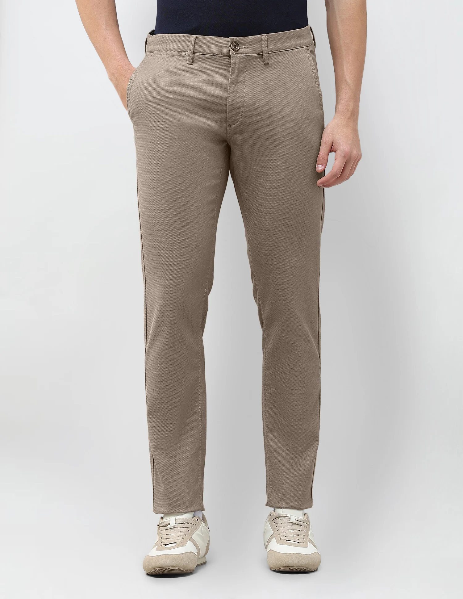 Austin Slim Fit Dobby Trousers - Image 6