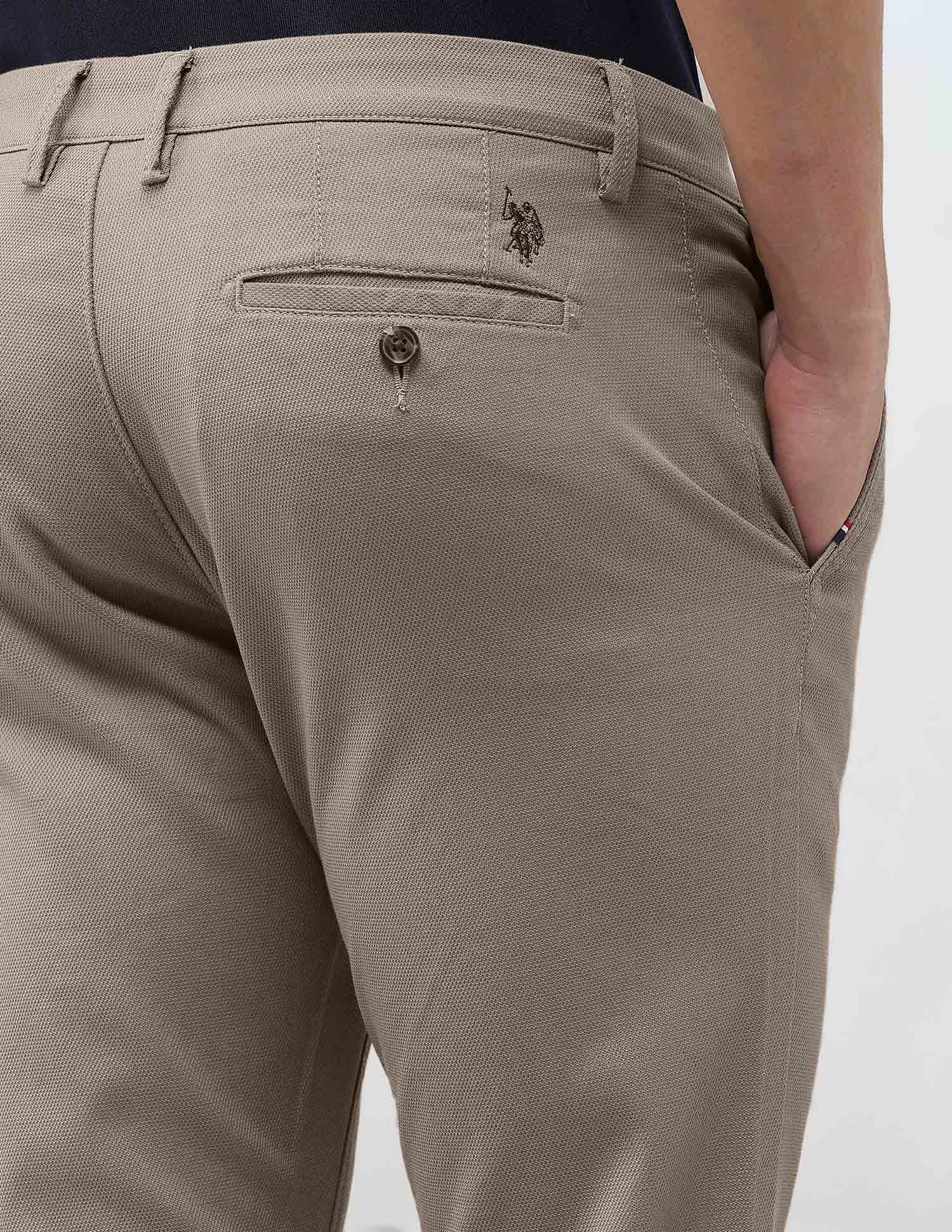 Austin Slim Fit Dobby Trousers - Image 8