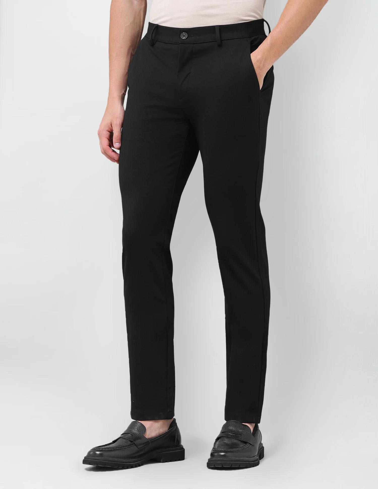 Austin Slim Fit Mid Rise Trousers - Image 4