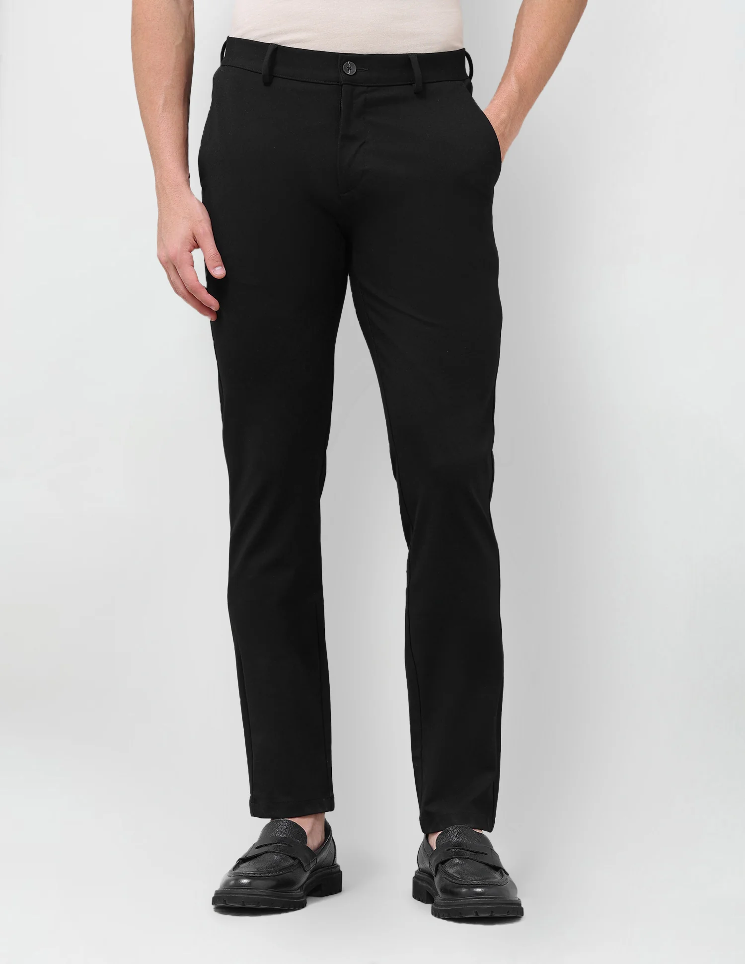 Austin Slim Fit Mid Rise Trousers - Image 6