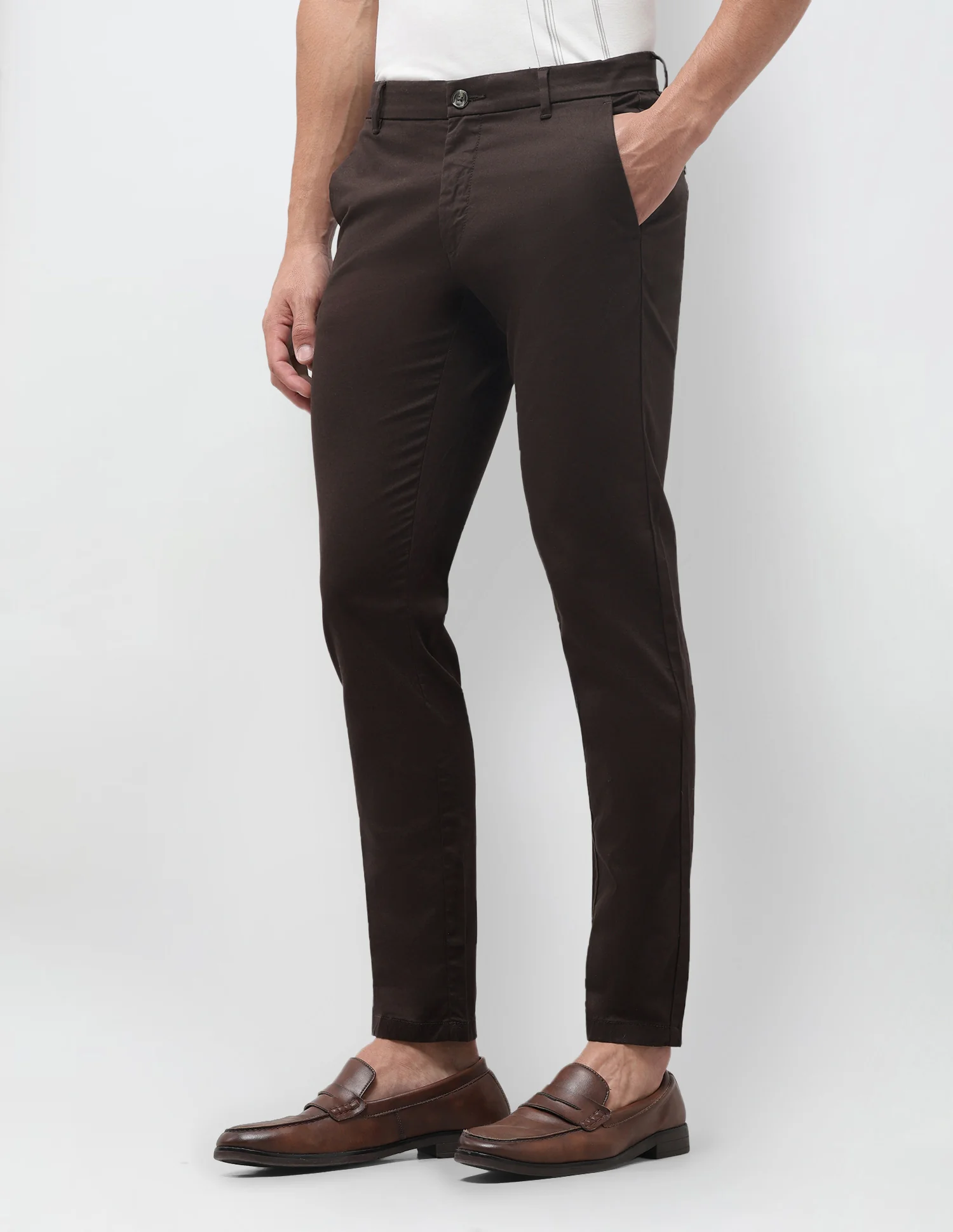 Austin Slim Fit Mid Rise Trousers - Image 4