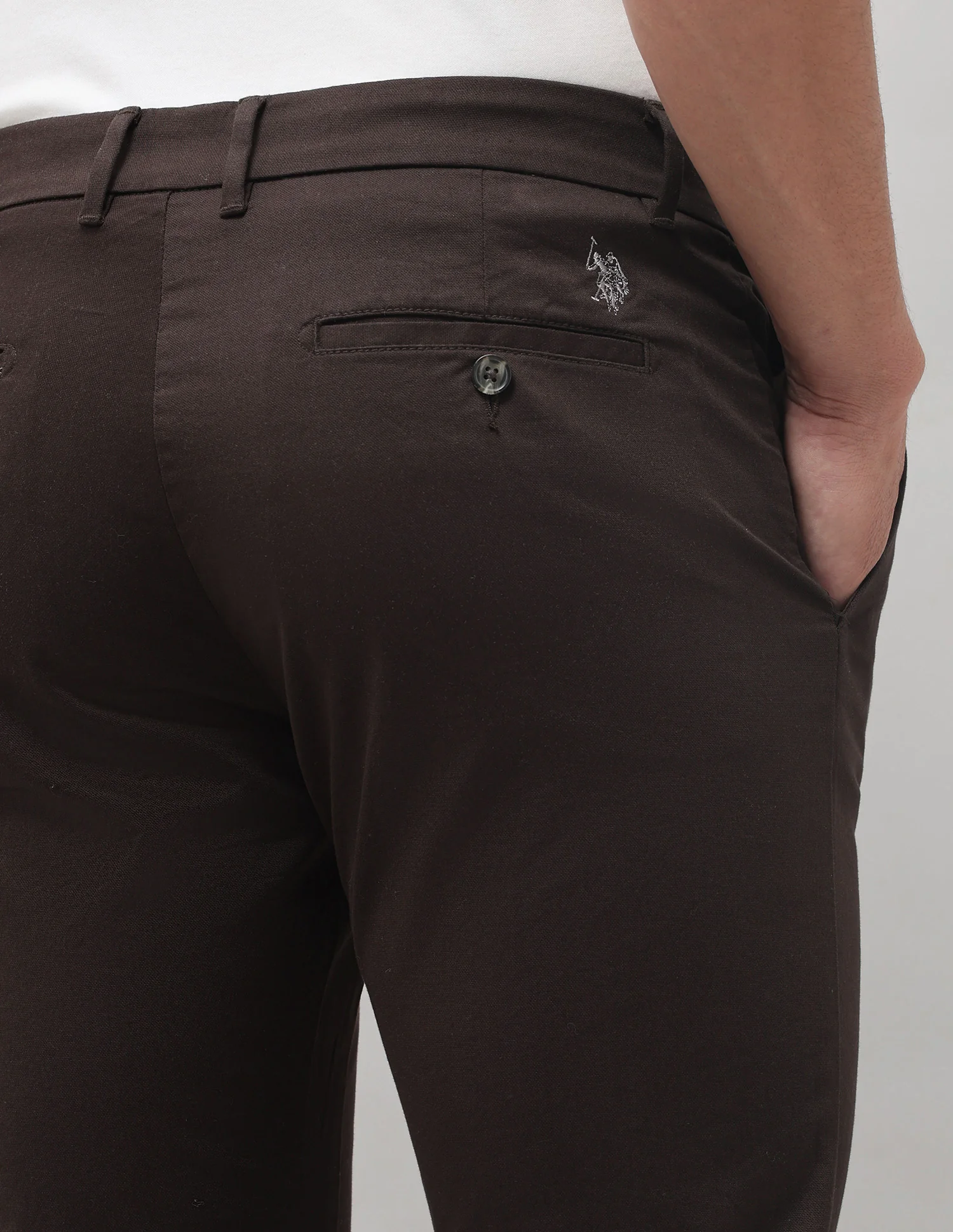 Austin Slim Fit Mid Rise Trousers - Image 8