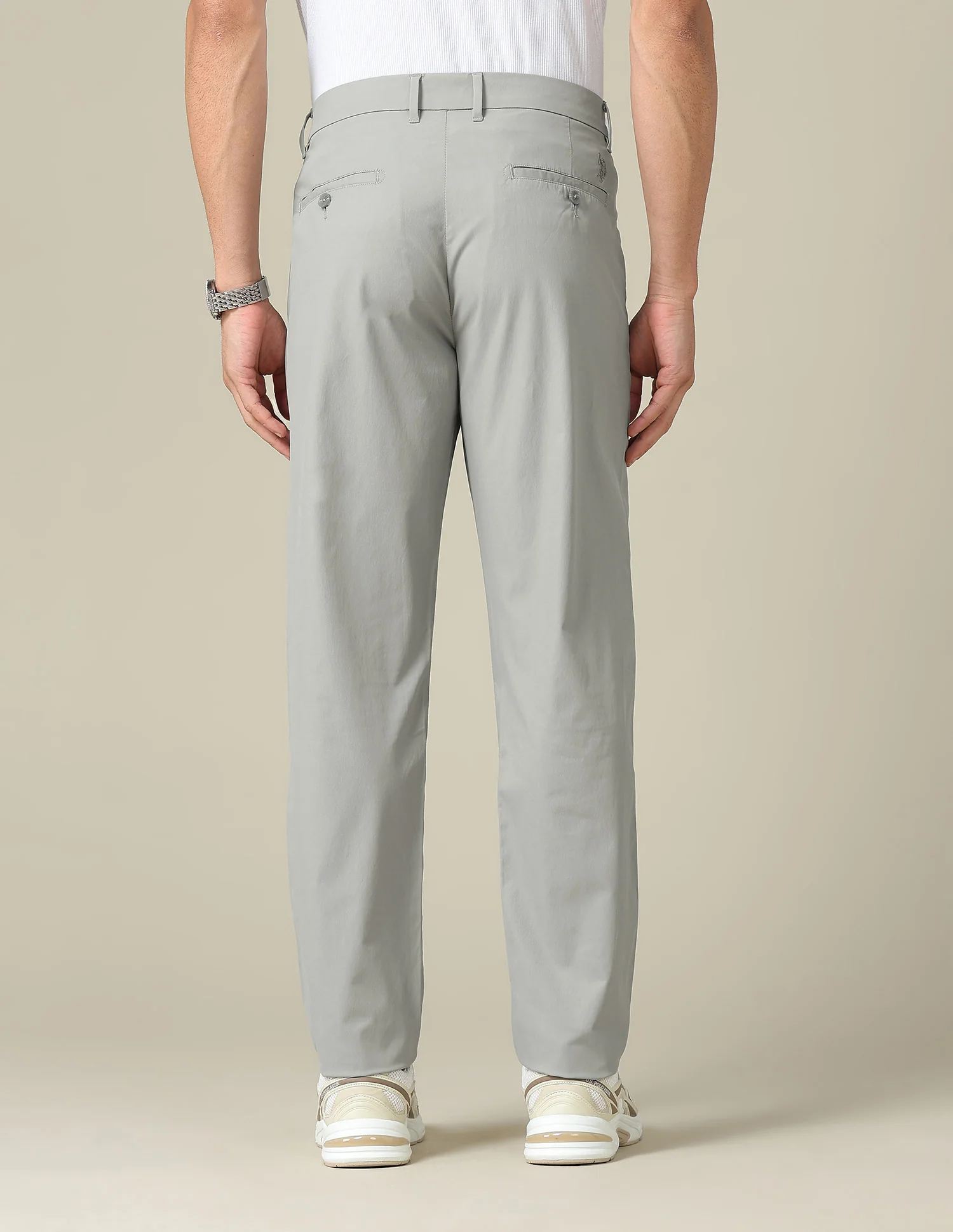 Austin Slim Fit Mid Rise Trousers - Image 5
