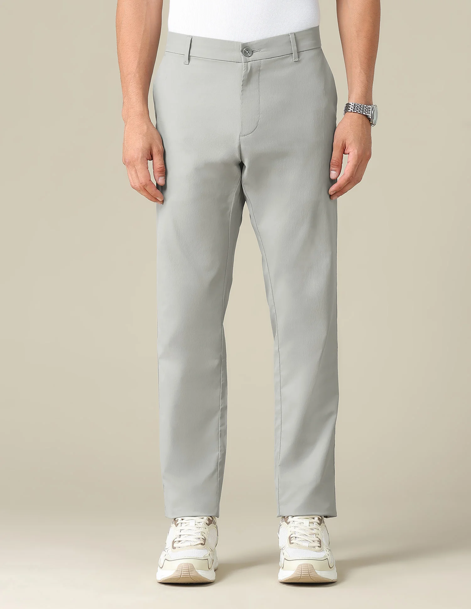 Austin Slim Fit Mid Rise Trousers - Image 6